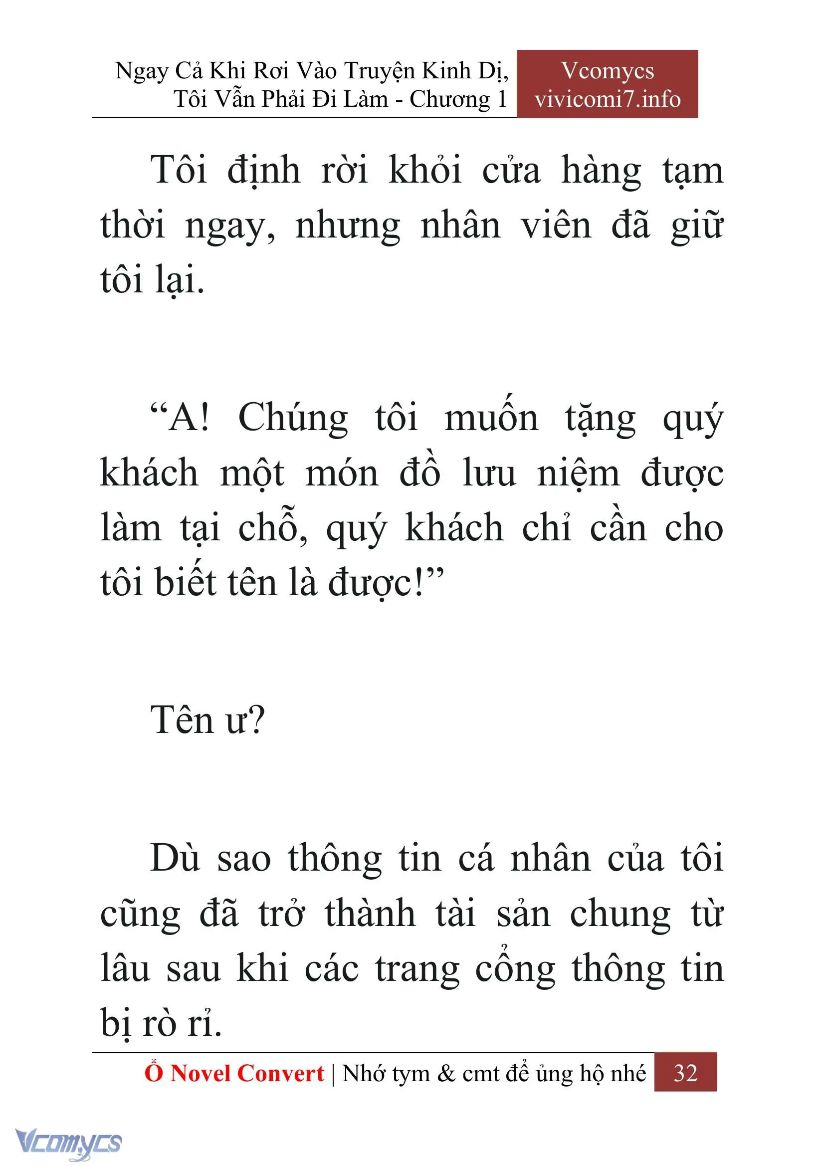 [Novel] Ngay Cả Khi Rơi Vào Truyện Kinh Dị, Tôi Vẫn Phải Đi Làm Chapter 1 - Trang 34