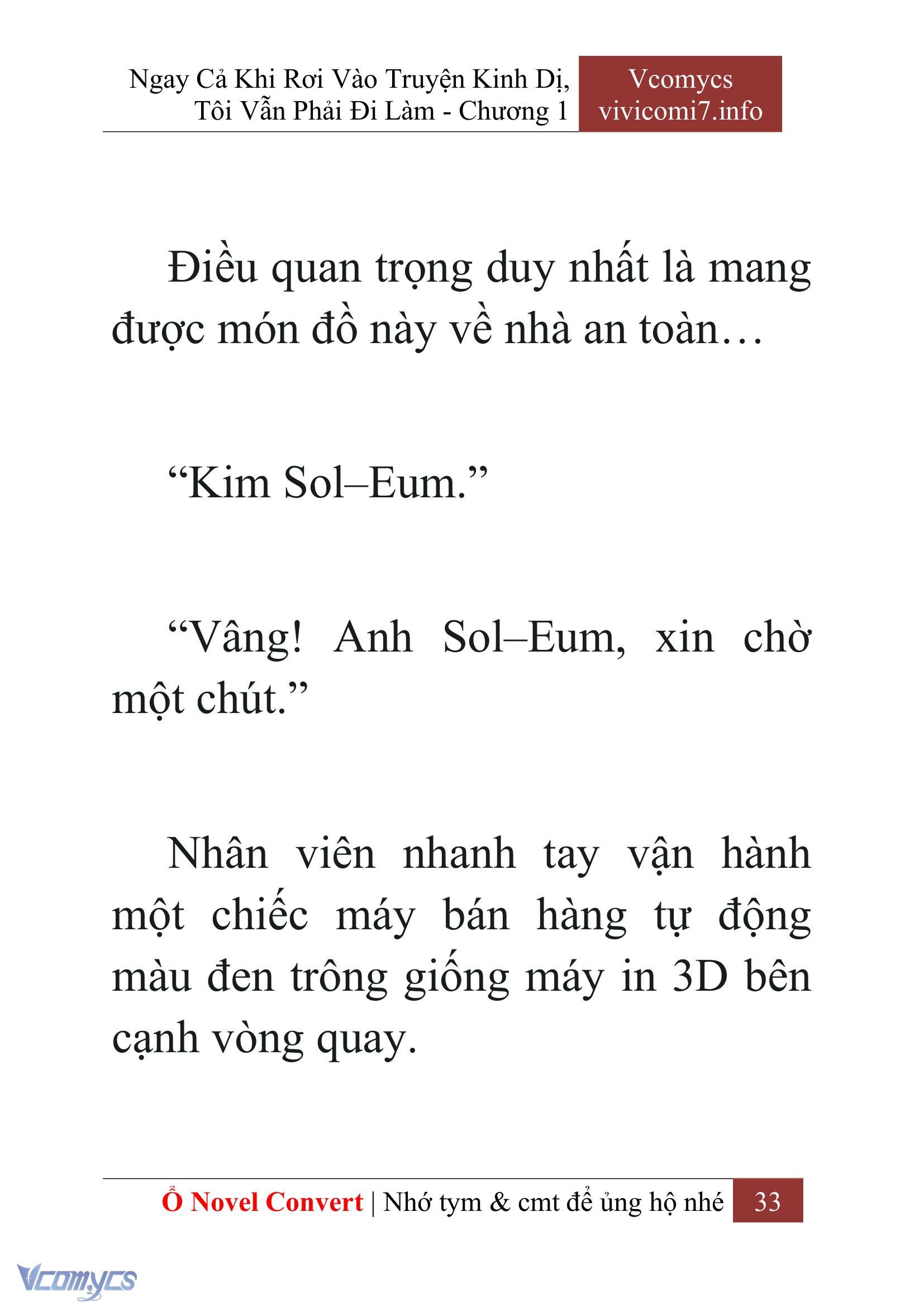 [Novel] Ngay Cả Khi Rơi Vào Truyện Kinh Dị, Tôi Vẫn Phải Đi Làm Chapter 1 - Trang 35