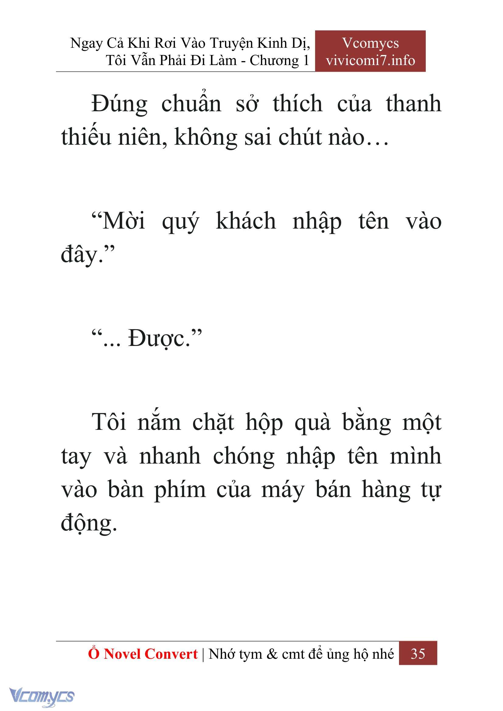 [Novel] Ngay Cả Khi Rơi Vào Truyện Kinh Dị, Tôi Vẫn Phải Đi Làm Chapter 1 - Trang 37