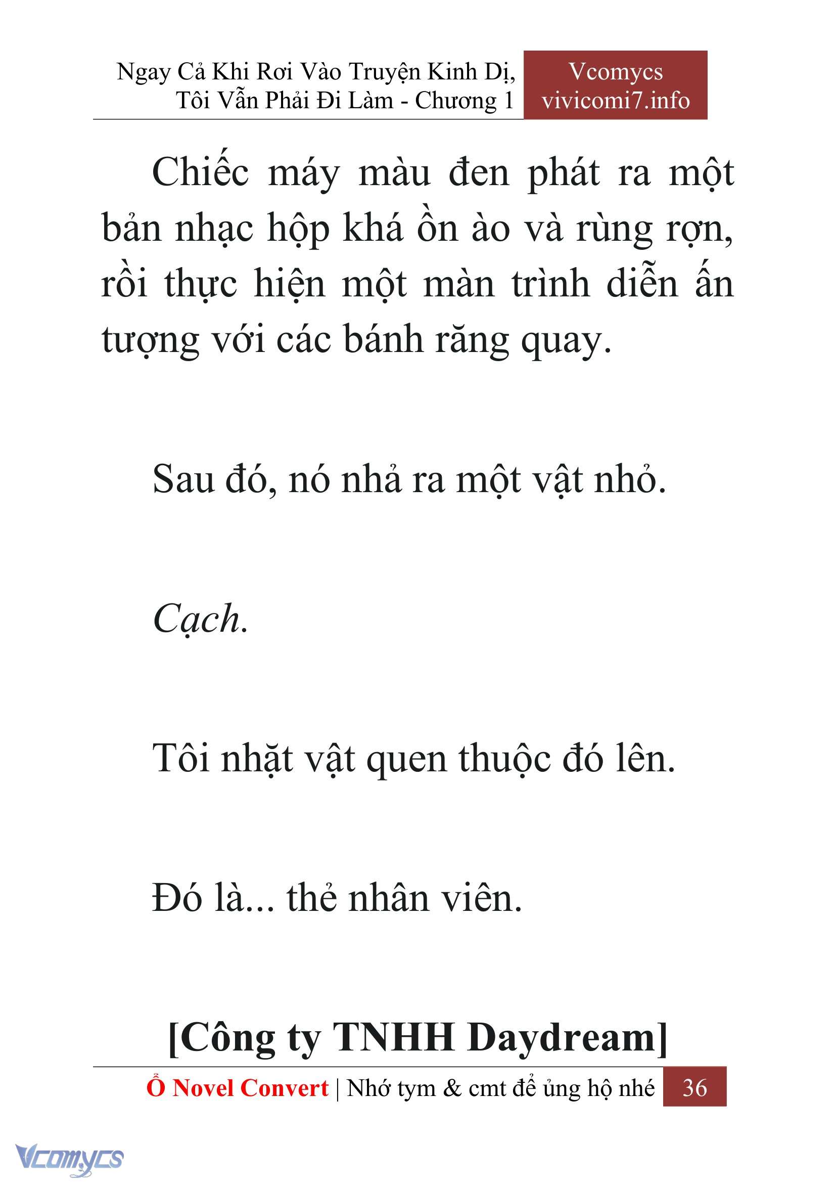 [Novel] Ngay Cả Khi Rơi Vào Truyện Kinh Dị, Tôi Vẫn Phải Đi Làm Chapter 1 - Trang 38