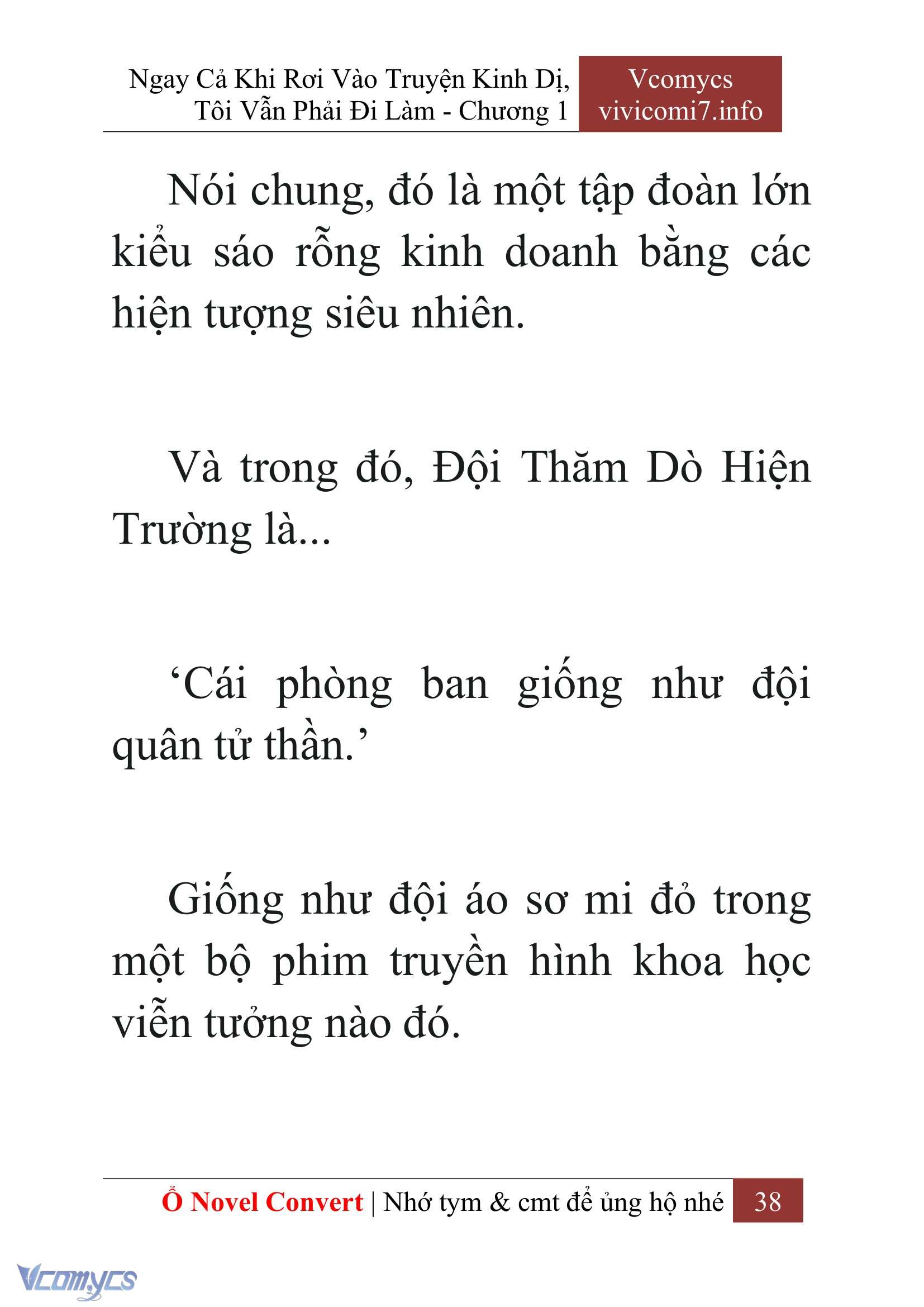 [Novel] Ngay Cả Khi Rơi Vào Truyện Kinh Dị, Tôi Vẫn Phải Đi Làm Chapter 1 - Trang 40