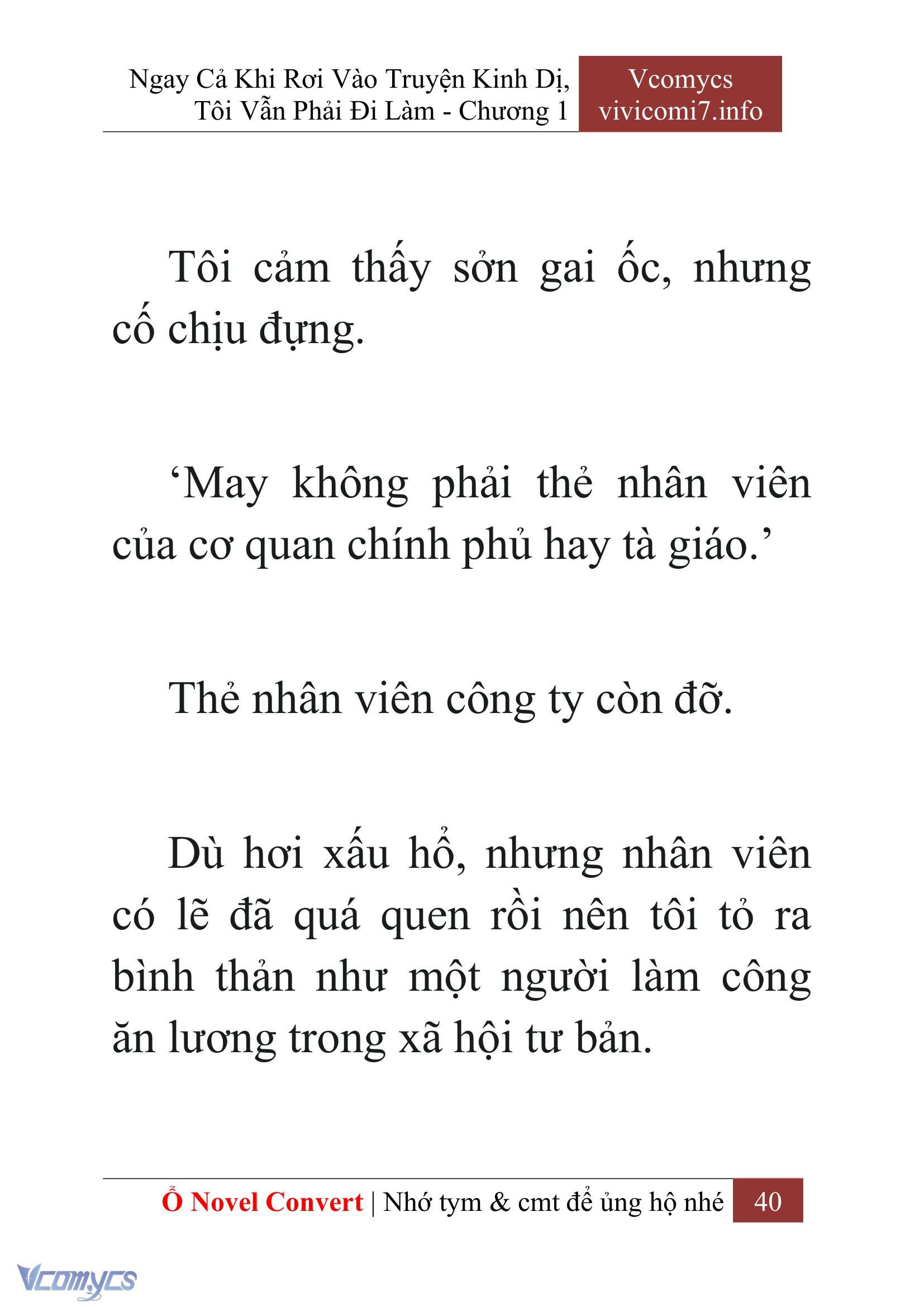[Novel] Ngay Cả Khi Rơi Vào Truyện Kinh Dị, Tôi Vẫn Phải Đi Làm Chapter 1 - Trang 42