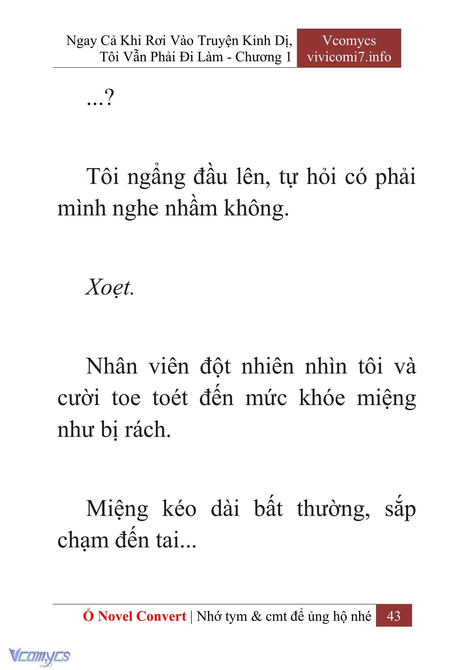 [Novel] Ngay Cả Khi Rơi Vào Truyện Kinh Dị, Tôi Vẫn Phải Đi Làm Chapter 1 - Trang 45