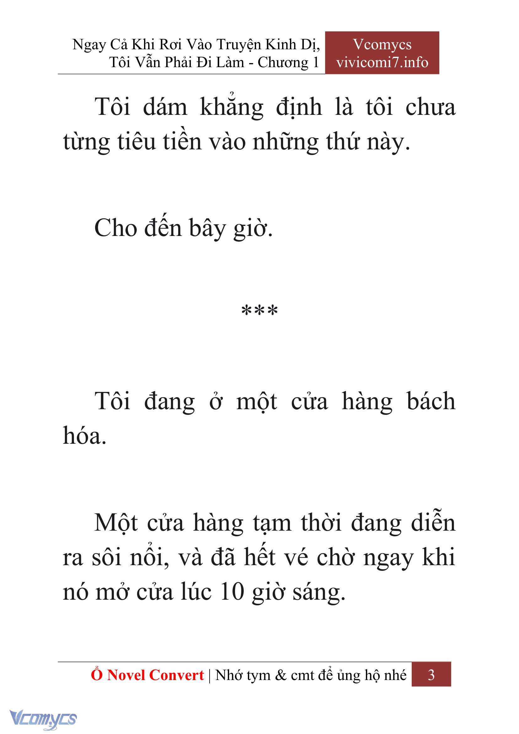 [Novel] Ngay Cả Khi Rơi Vào Truyện Kinh Dị, Tôi Vẫn Phải Đi Làm Chapter 1 - Trang 5