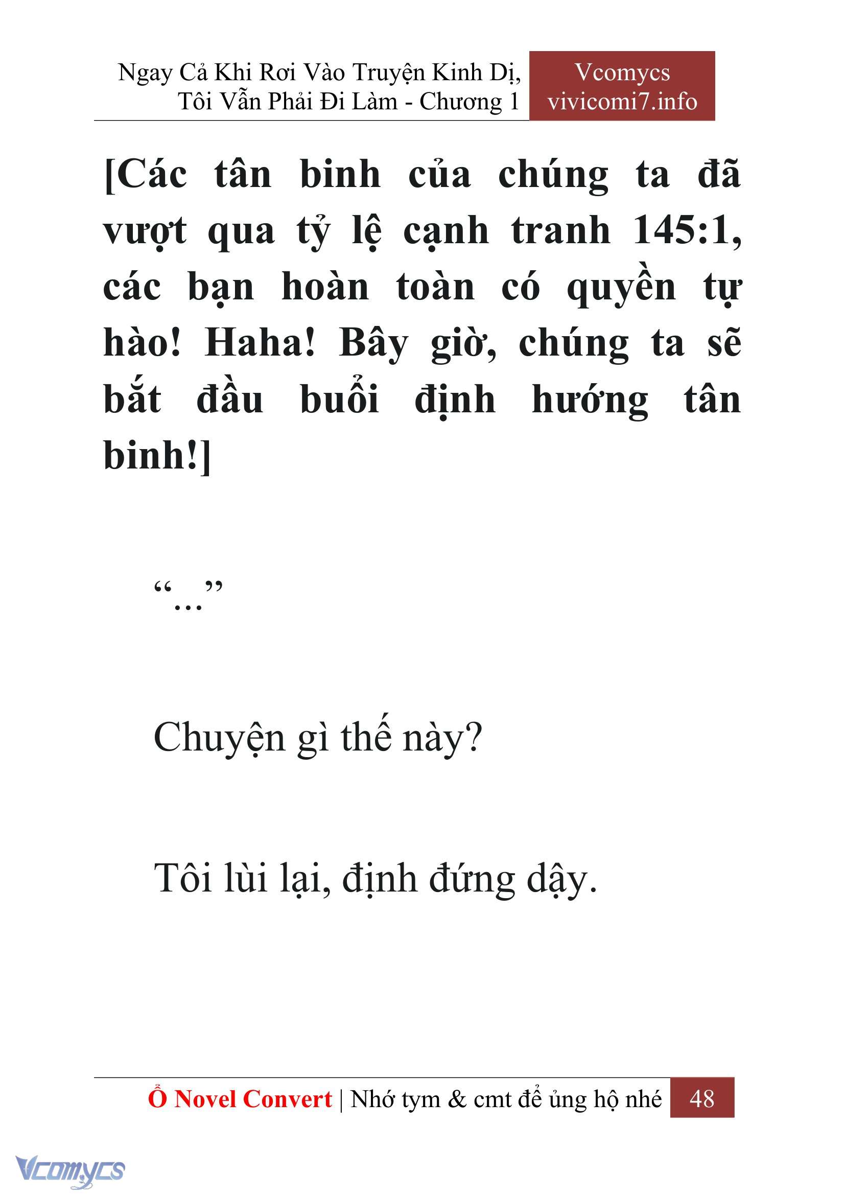 [Novel] Ngay Cả Khi Rơi Vào Truyện Kinh Dị, Tôi Vẫn Phải Đi Làm Chapter 1 - Trang 50