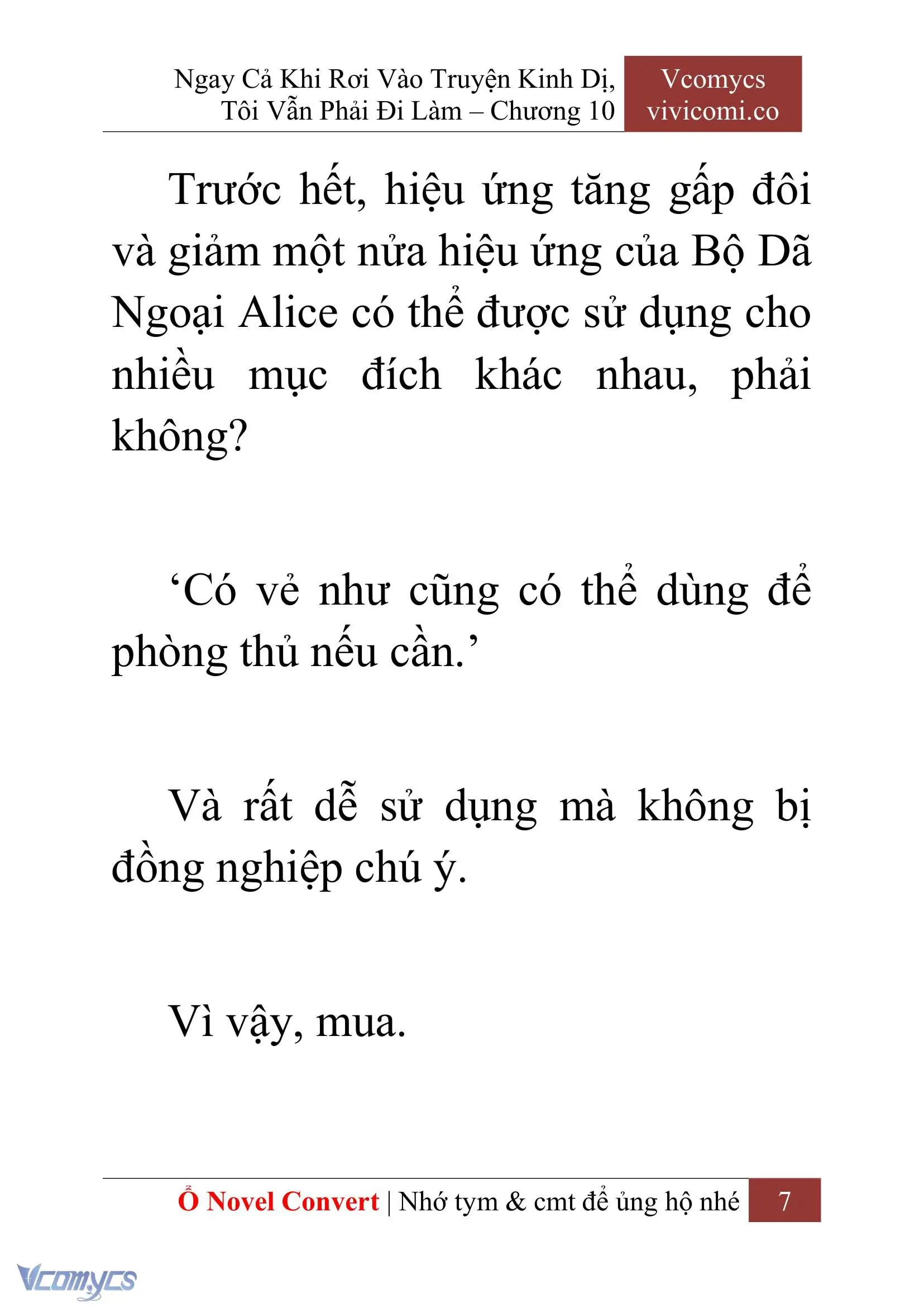 [Novel] Ngay Cả Khi Rơi Vào Truyện Kinh Dị, Tôi Vẫn Phải Đi Làm Chapter 10 - Trang 10