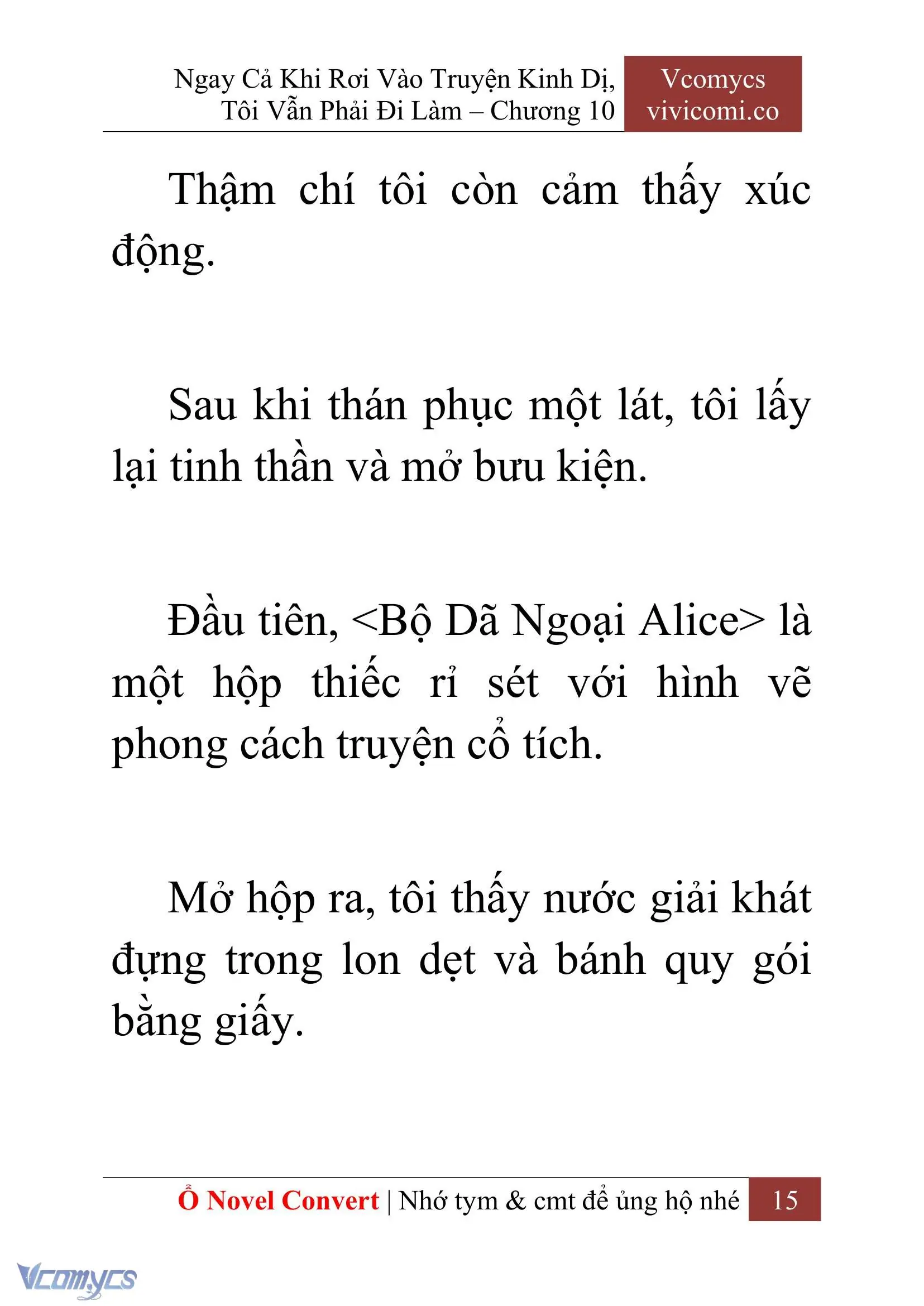 [Novel] Ngay Cả Khi Rơi Vào Truyện Kinh Dị, Tôi Vẫn Phải Đi Làm Chapter 10 - Trang 18