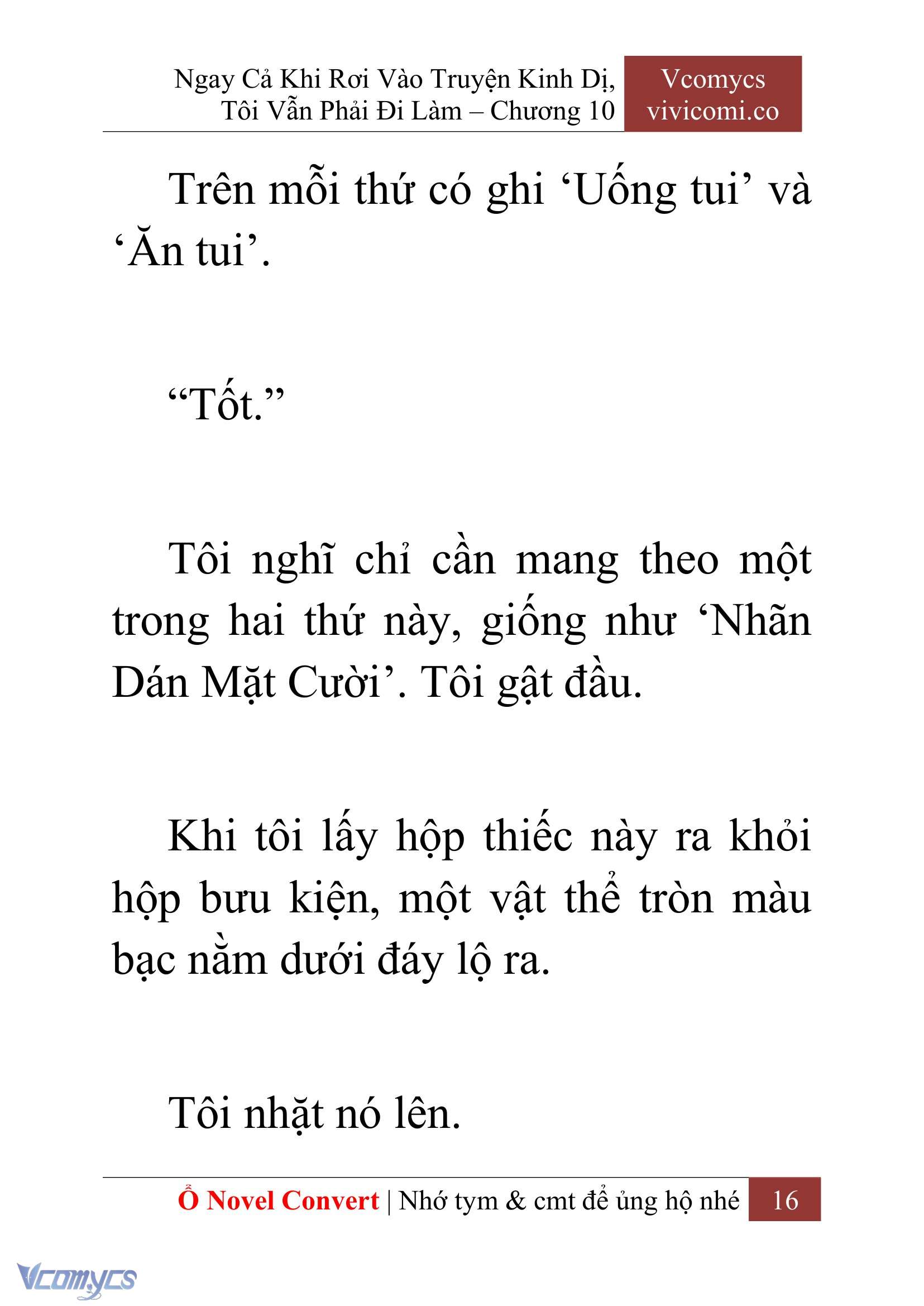 [Novel] Ngay Cả Khi Rơi Vào Truyện Kinh Dị, Tôi Vẫn Phải Đi Làm Chapter 10 - Trang 19