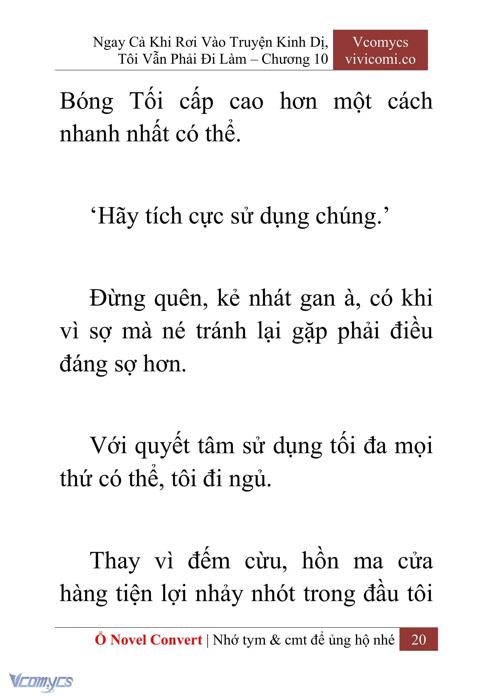 [Novel] Ngay Cả Khi Rơi Vào Truyện Kinh Dị, Tôi Vẫn Phải Đi Làm Chapter 10 - Trang 22