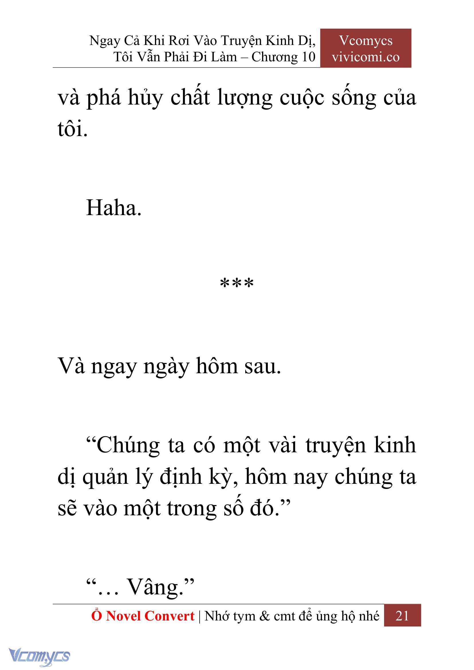 [Novel] Ngay Cả Khi Rơi Vào Truyện Kinh Dị, Tôi Vẫn Phải Đi Làm Chapter 10 - Trang 23