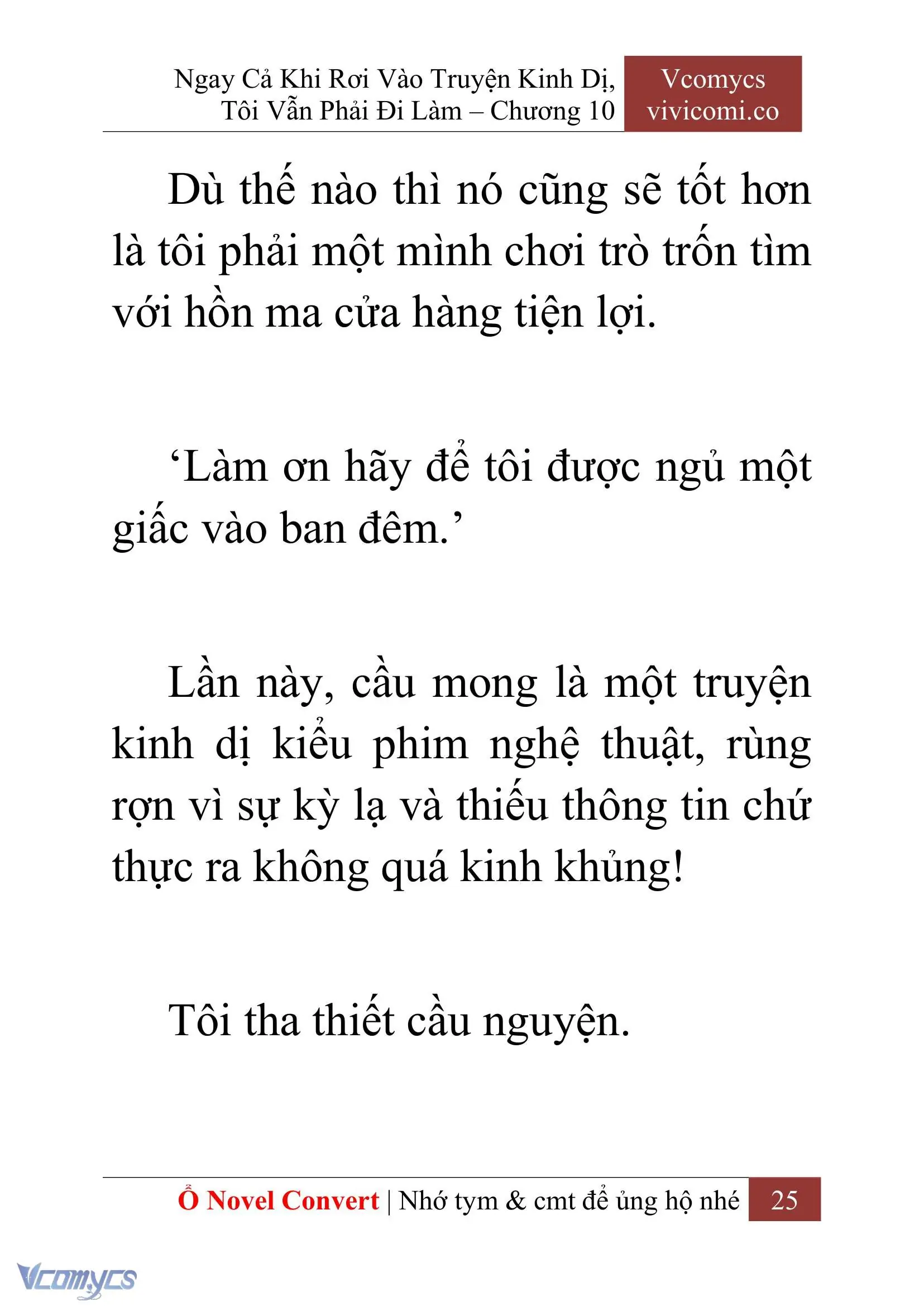 [Novel] Ngay Cả Khi Rơi Vào Truyện Kinh Dị, Tôi Vẫn Phải Đi Làm Chapter 10 - Trang 27