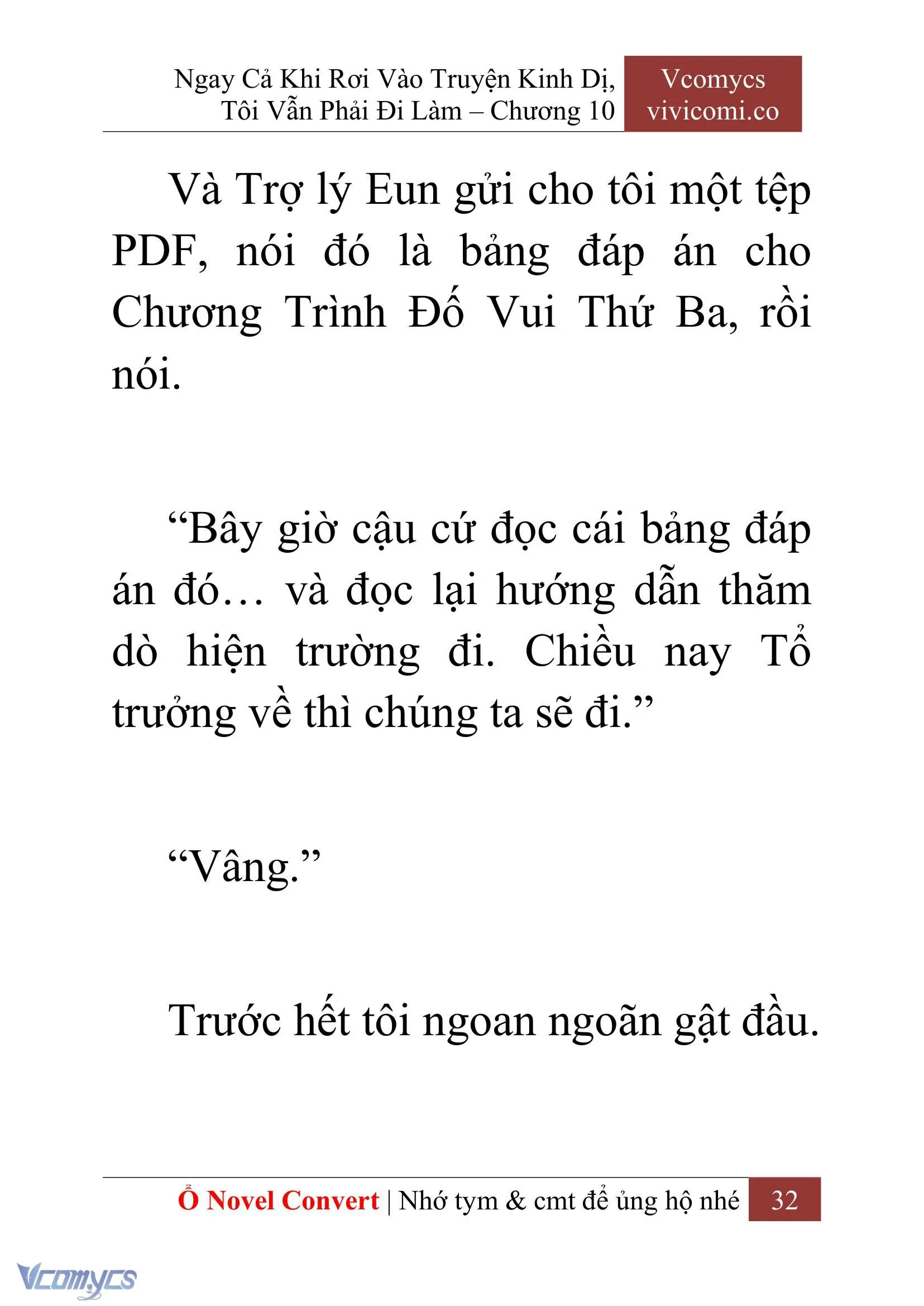 [Novel] Ngay Cả Khi Rơi Vào Truyện Kinh Dị, Tôi Vẫn Phải Đi Làm Chapter 10 - Trang 34