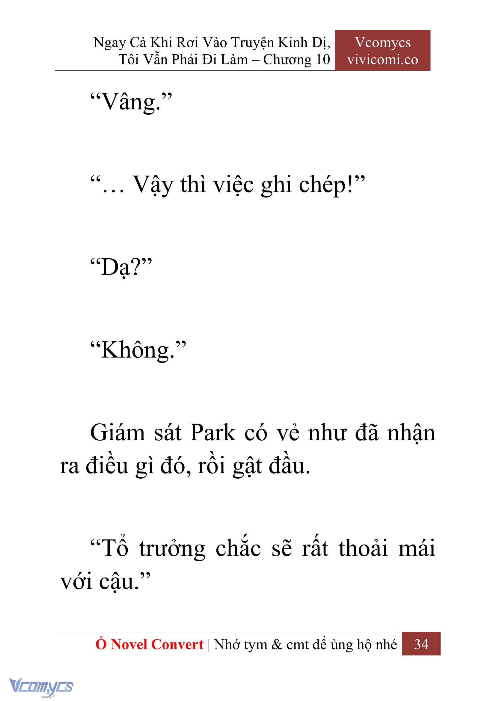 [Novel] Ngay Cả Khi Rơi Vào Truyện Kinh Dị, Tôi Vẫn Phải Đi Làm Chapter 10 - Trang 36