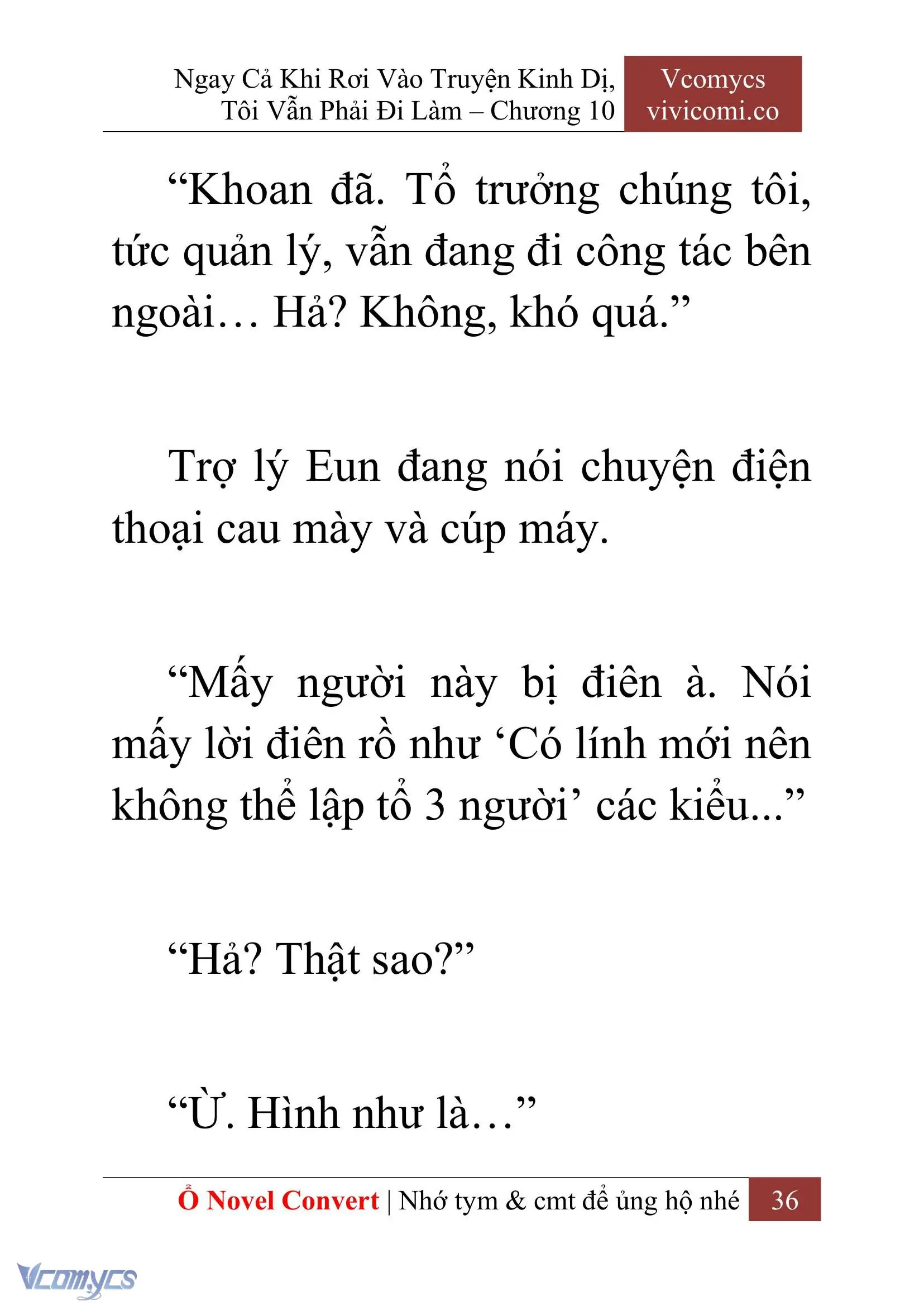 [Novel] Ngay Cả Khi Rơi Vào Truyện Kinh Dị, Tôi Vẫn Phải Đi Làm Chapter 10 - Trang 38