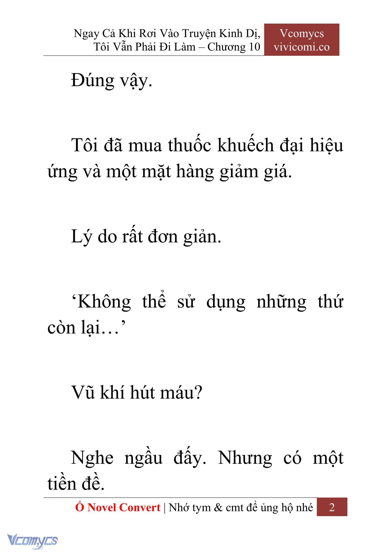 [Novel] Ngay Cả Khi Rơi Vào Truyện Kinh Dị, Tôi Vẫn Phải Đi Làm Chapter 10 - Trang 5