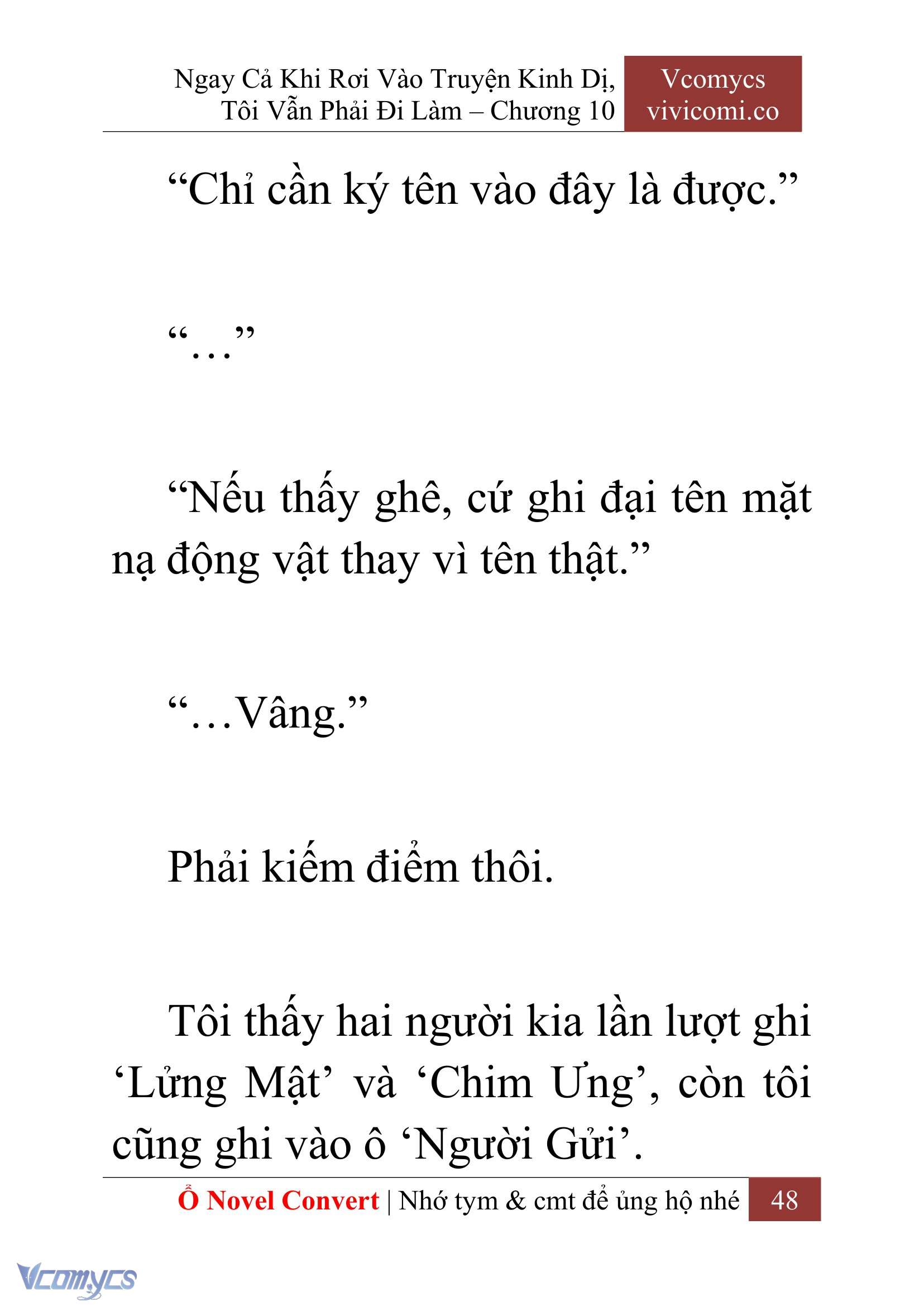 [Novel] Ngay Cả Khi Rơi Vào Truyện Kinh Dị, Tôi Vẫn Phải Đi Làm Chapter 10 - Trang 50