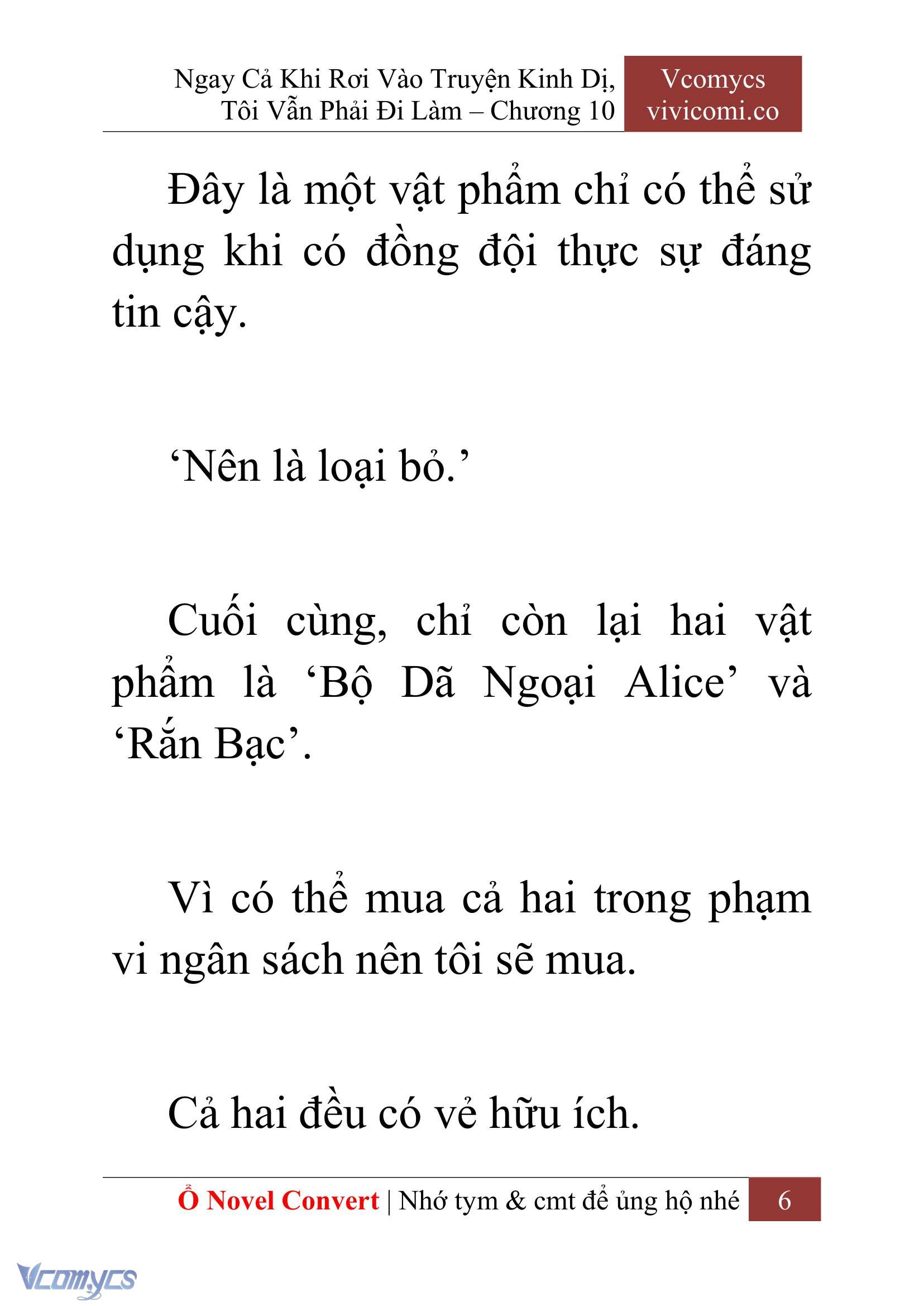 [Novel] Ngay Cả Khi Rơi Vào Truyện Kinh Dị, Tôi Vẫn Phải Đi Làm Chapter 10 - Trang 9