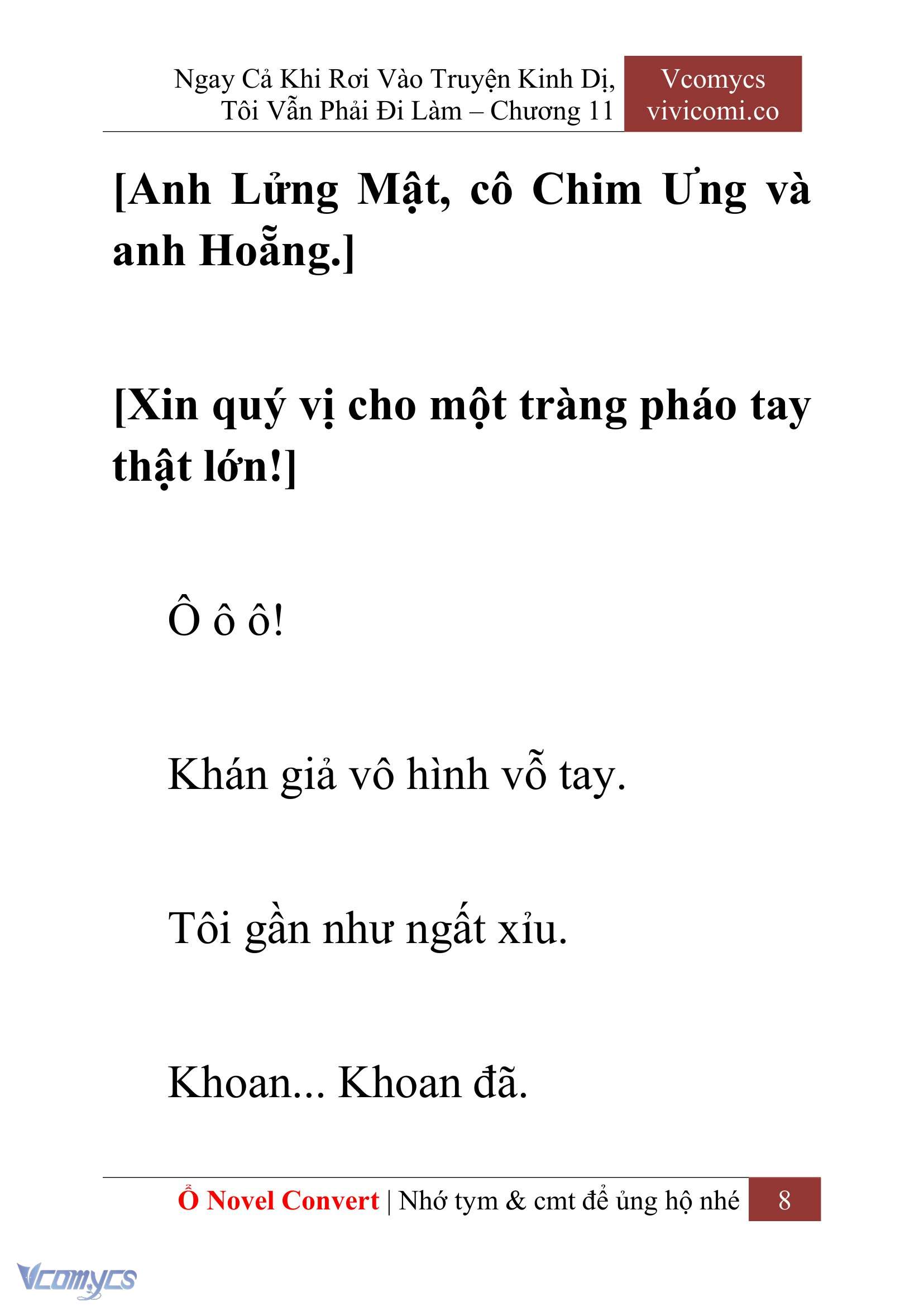 [Novel] Ngay Cả Khi Rơi Vào Truyện Kinh Dị, Tôi Vẫn Phải Đi Làm Chapter 11 - Trang 11