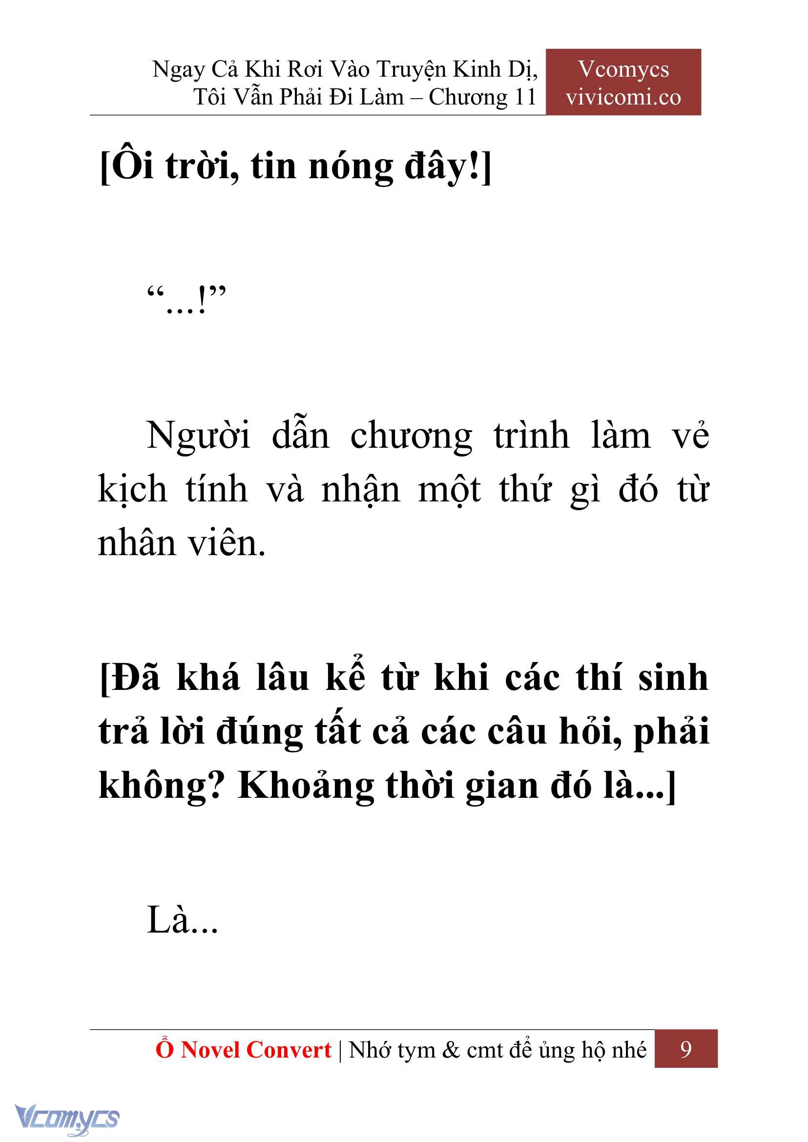 [Novel] Ngay Cả Khi Rơi Vào Truyện Kinh Dị, Tôi Vẫn Phải Đi Làm Chapter 11 - Trang 12