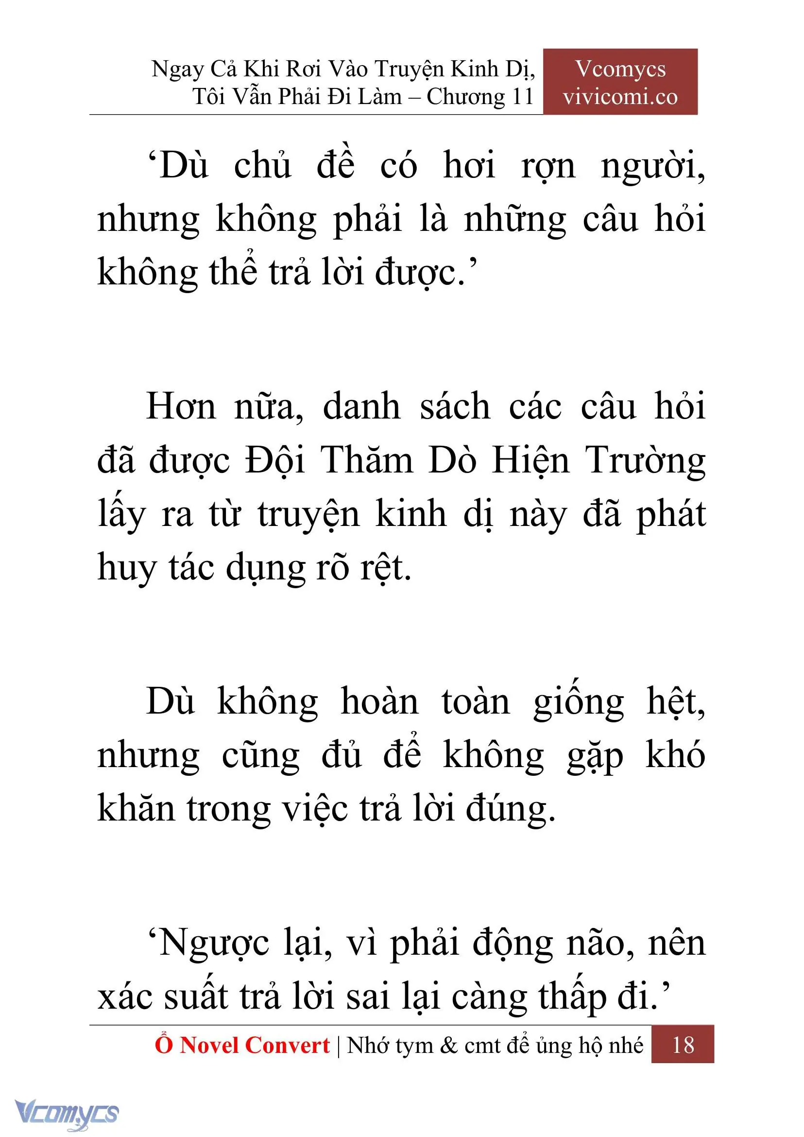 [Novel] Ngay Cả Khi Rơi Vào Truyện Kinh Dị, Tôi Vẫn Phải Đi Làm Chapter 11 - Trang 21