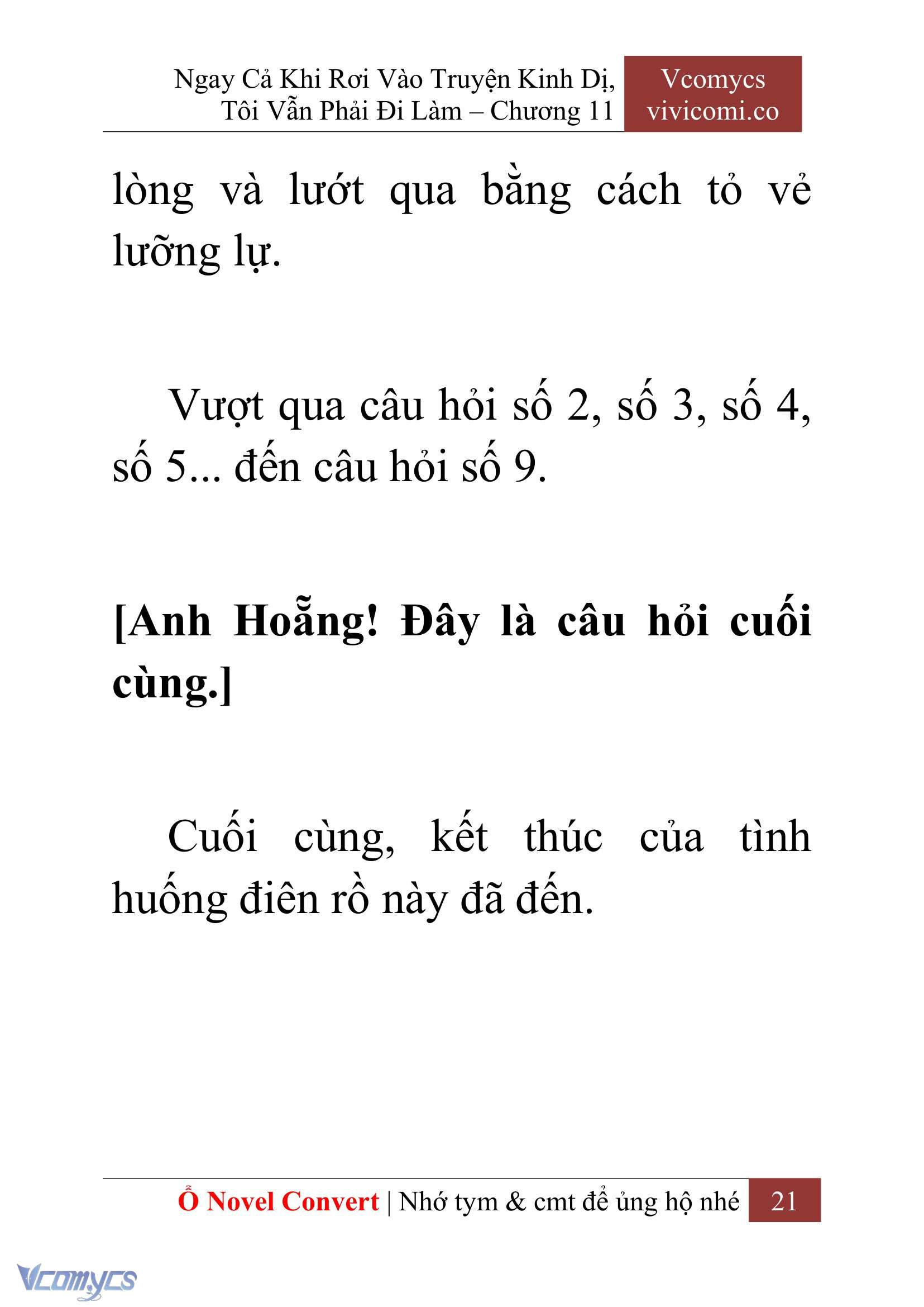 [Novel] Ngay Cả Khi Rơi Vào Truyện Kinh Dị, Tôi Vẫn Phải Đi Làm Chapter 11 - Trang 24