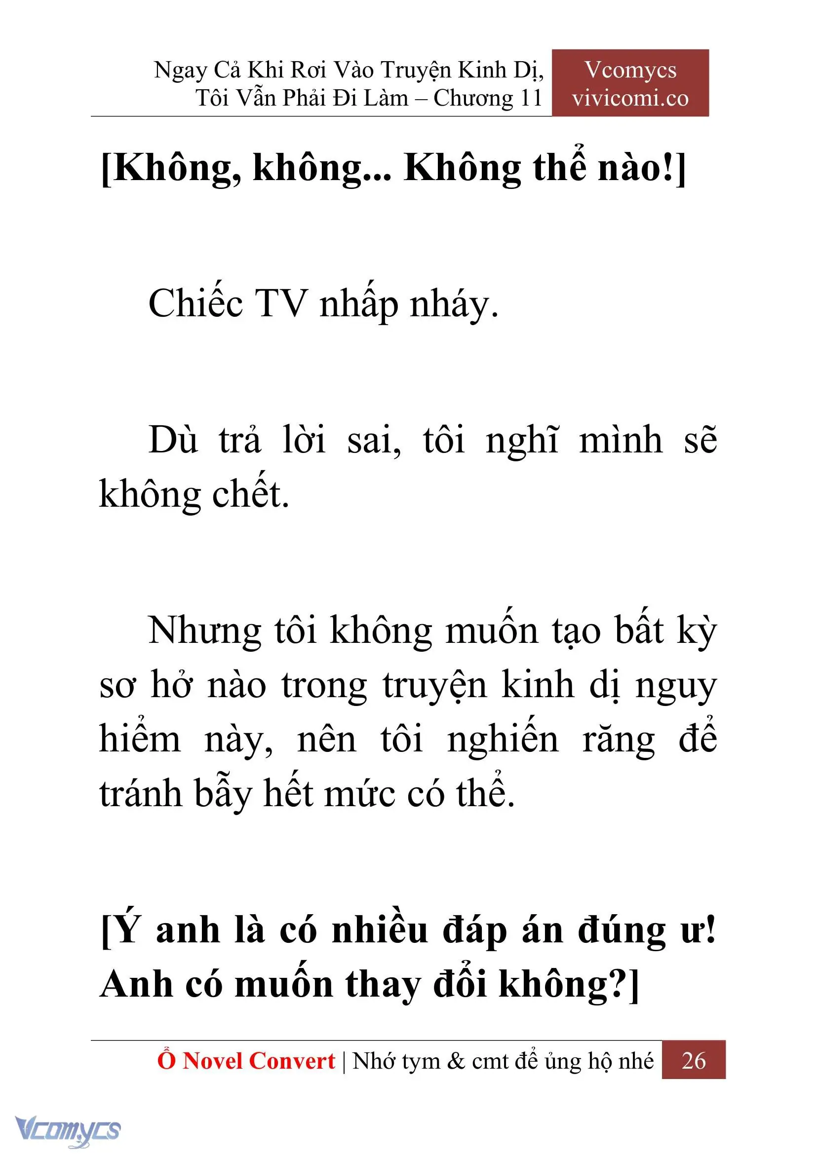 [Novel] Ngay Cả Khi Rơi Vào Truyện Kinh Dị, Tôi Vẫn Phải Đi Làm Chapter 11 - Trang 29
