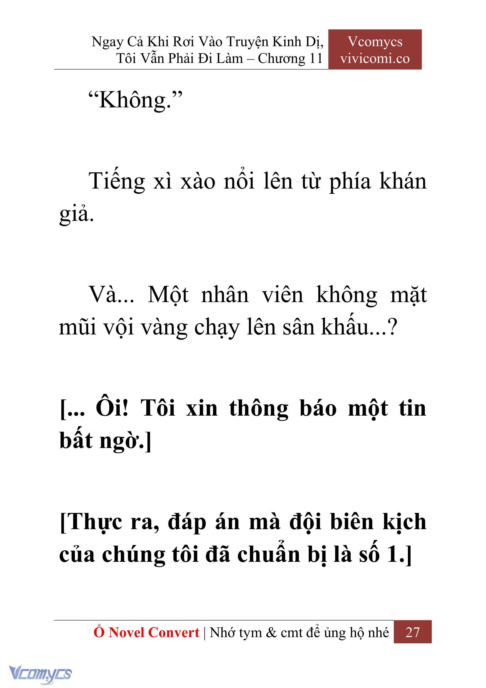 [Novel] Ngay Cả Khi Rơi Vào Truyện Kinh Dị, Tôi Vẫn Phải Đi Làm Chapter 11 - Trang 30