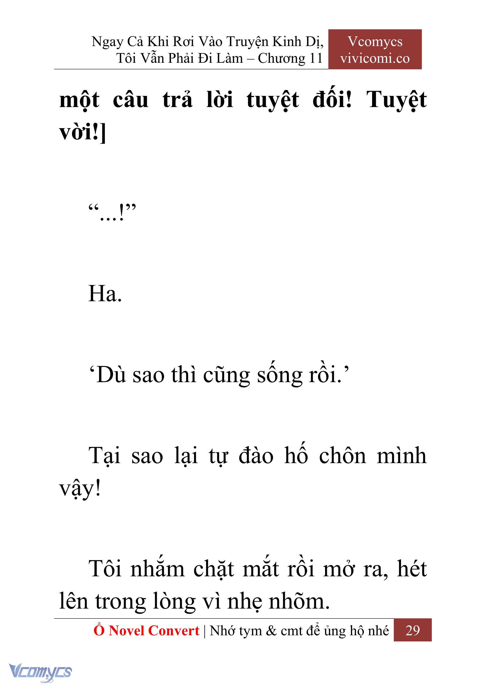 [Novel] Ngay Cả Khi Rơi Vào Truyện Kinh Dị, Tôi Vẫn Phải Đi Làm Chapter 11 - Trang 32