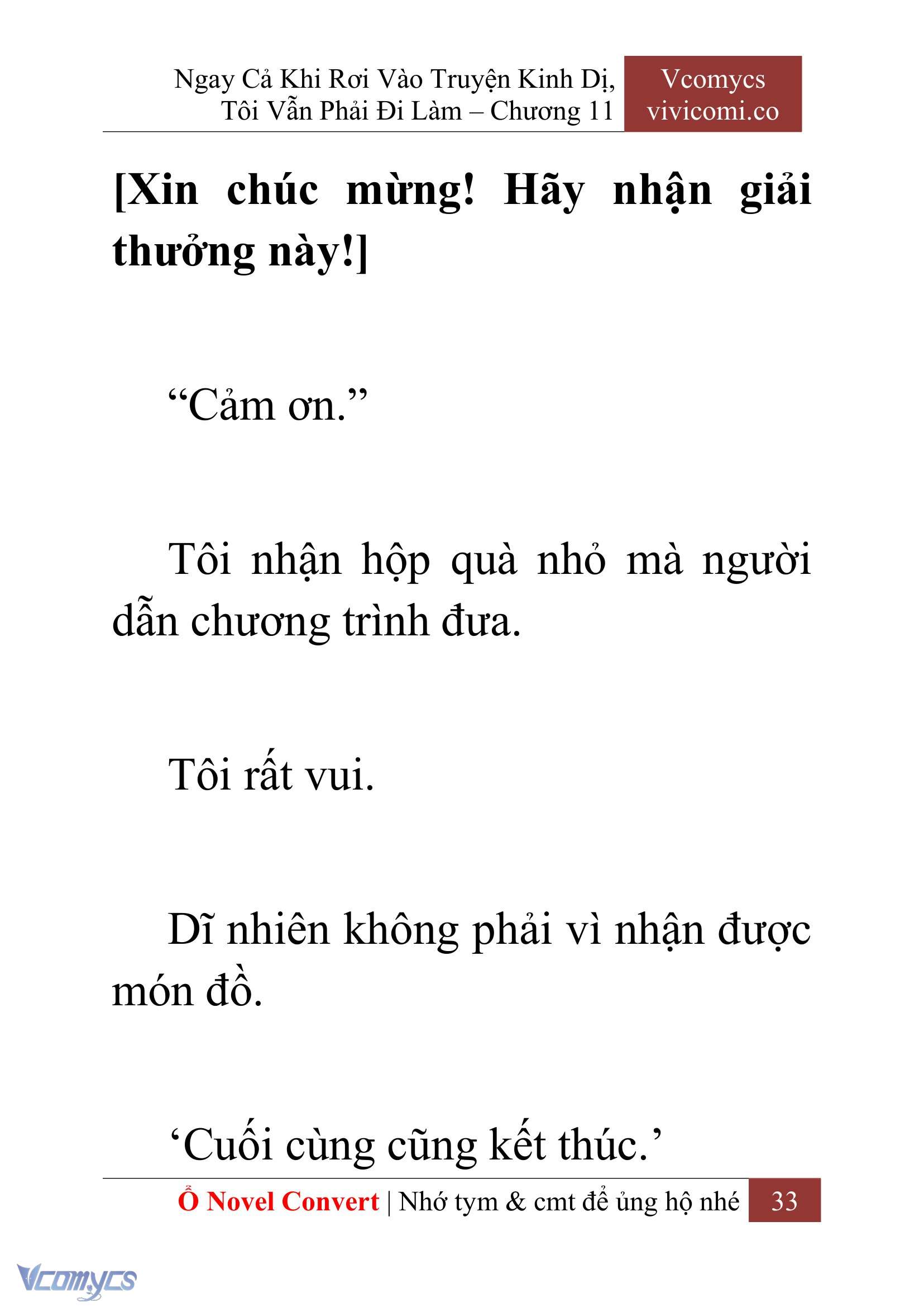 [Novel] Ngay Cả Khi Rơi Vào Truyện Kinh Dị, Tôi Vẫn Phải Đi Làm Chapter 11 - Trang 36