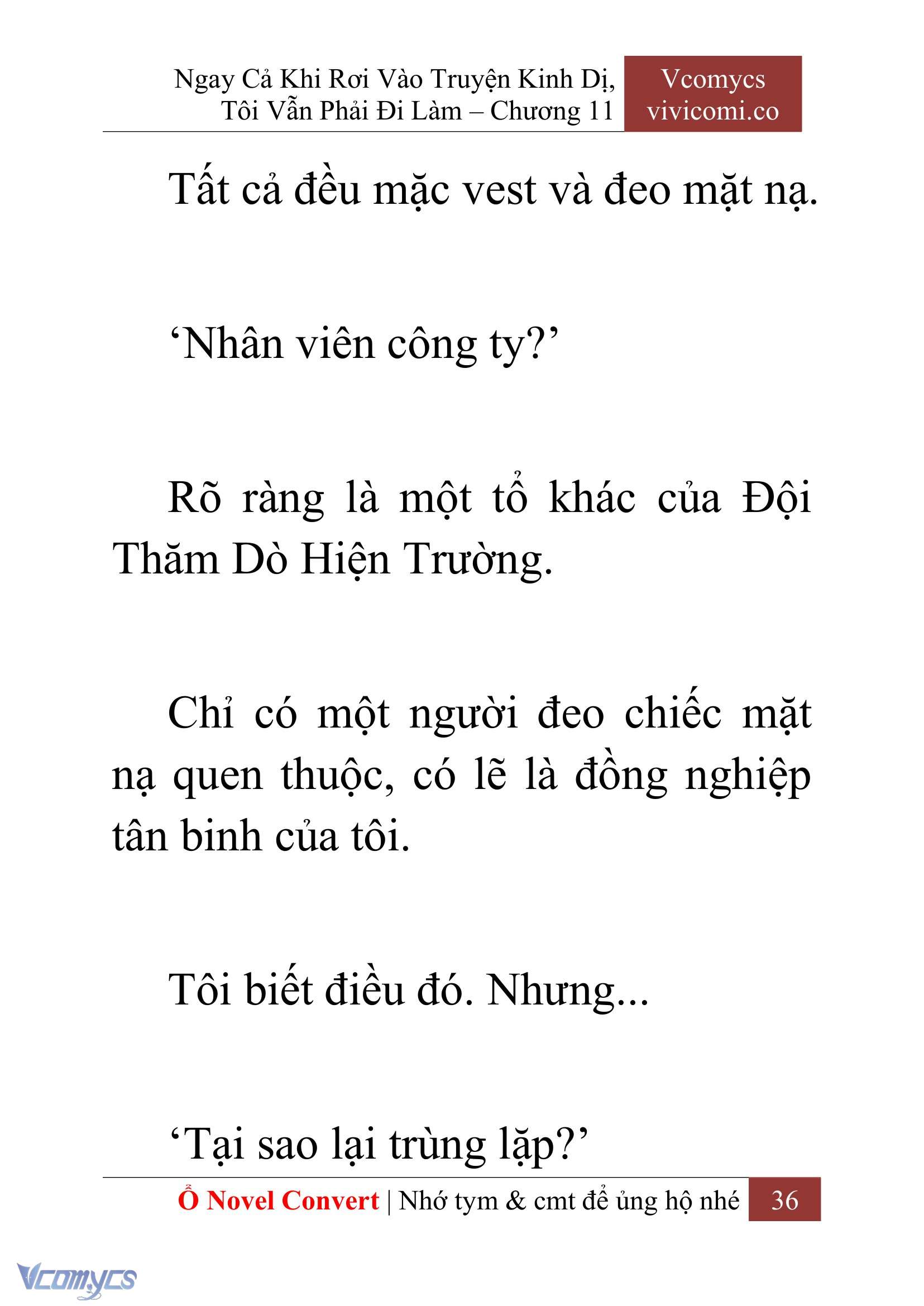 [Novel] Ngay Cả Khi Rơi Vào Truyện Kinh Dị, Tôi Vẫn Phải Đi Làm Chapter 11 - Trang 39