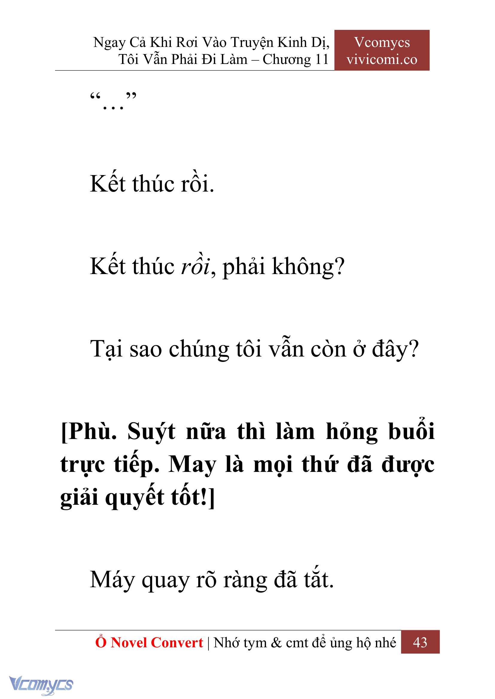 [Novel] Ngay Cả Khi Rơi Vào Truyện Kinh Dị, Tôi Vẫn Phải Đi Làm Chapter 11 - Trang 46