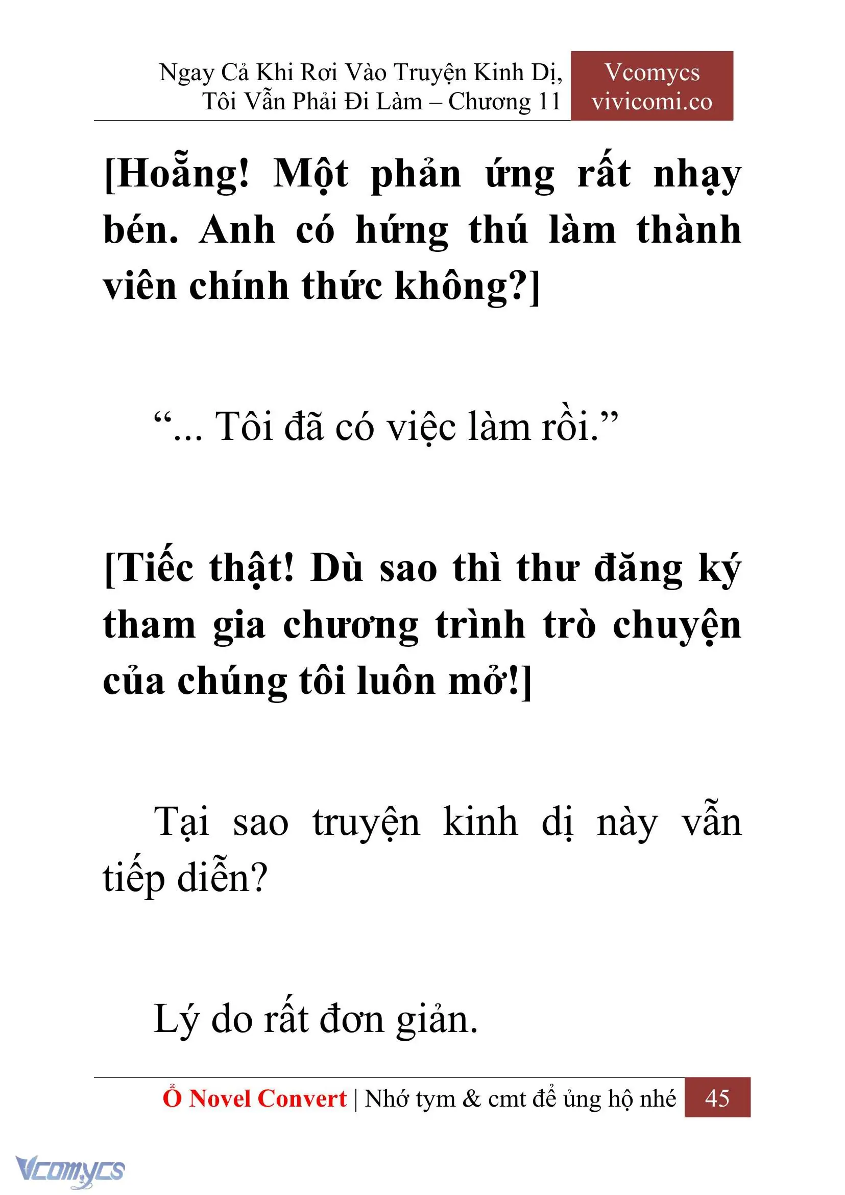 [Novel] Ngay Cả Khi Rơi Vào Truyện Kinh Dị, Tôi Vẫn Phải Đi Làm Chapter 11 - Trang 48