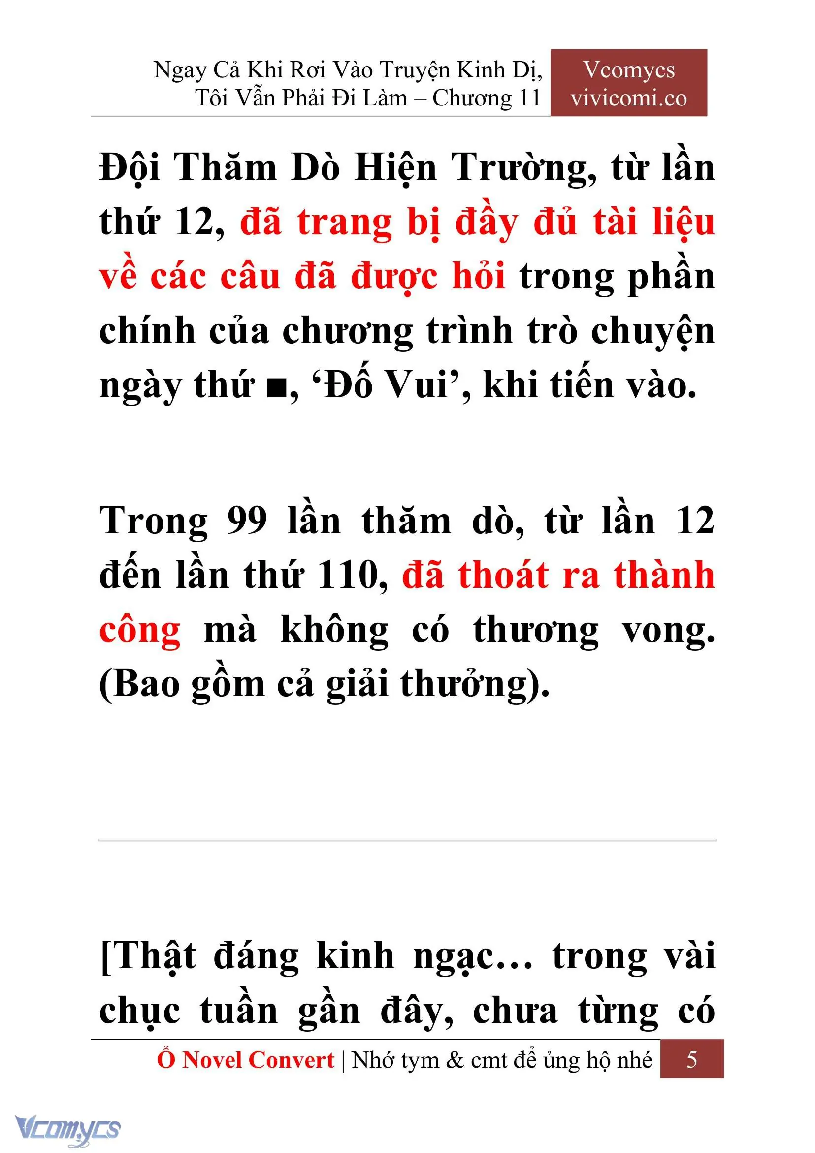 [Novel] Ngay Cả Khi Rơi Vào Truyện Kinh Dị, Tôi Vẫn Phải Đi Làm Chapter 11 - Trang 8