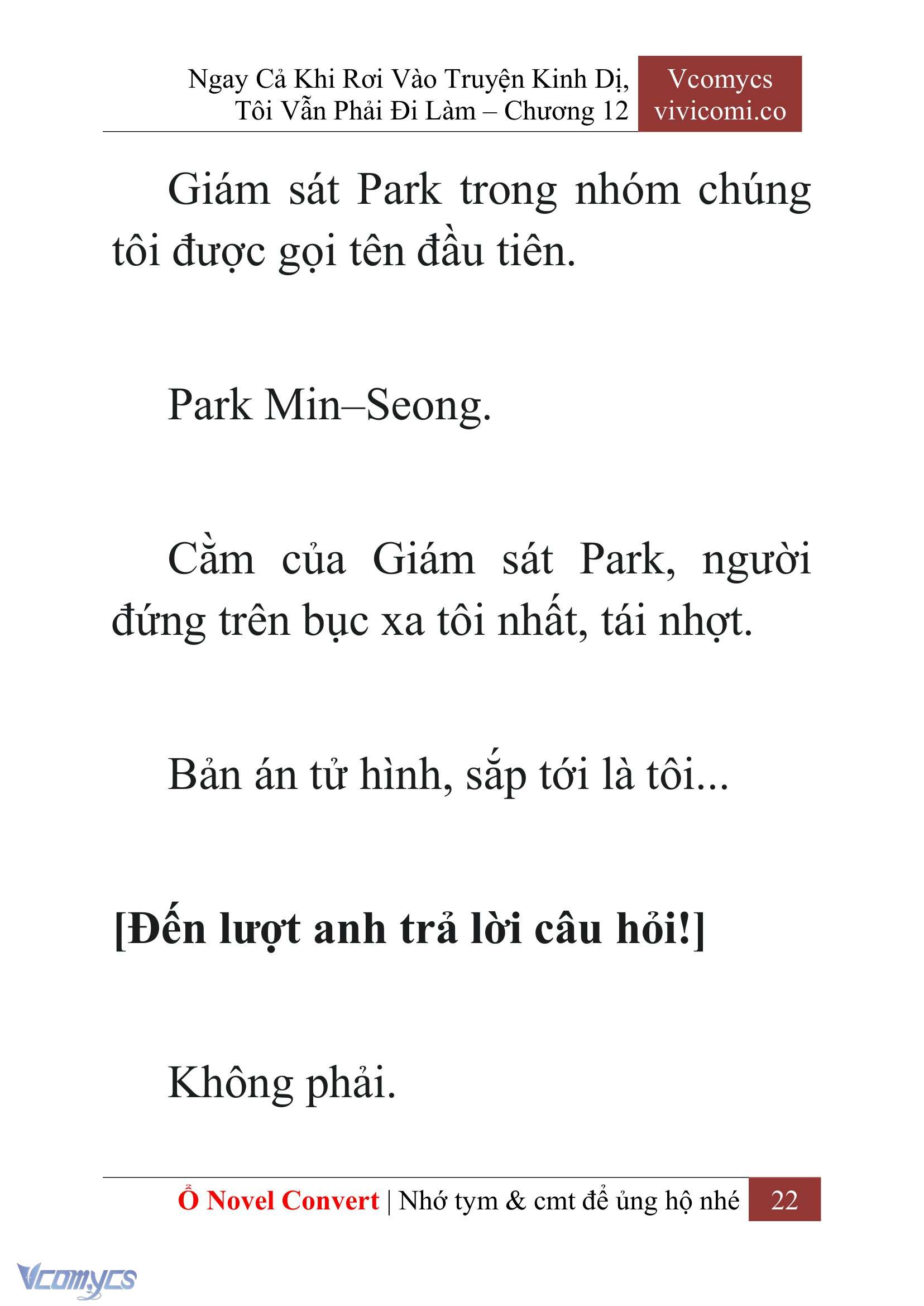 [Novel] Ngay Cả Khi Rơi Vào Truyện Kinh Dị, Tôi Vẫn Phải Đi Làm Chapter 12 - Trang 25