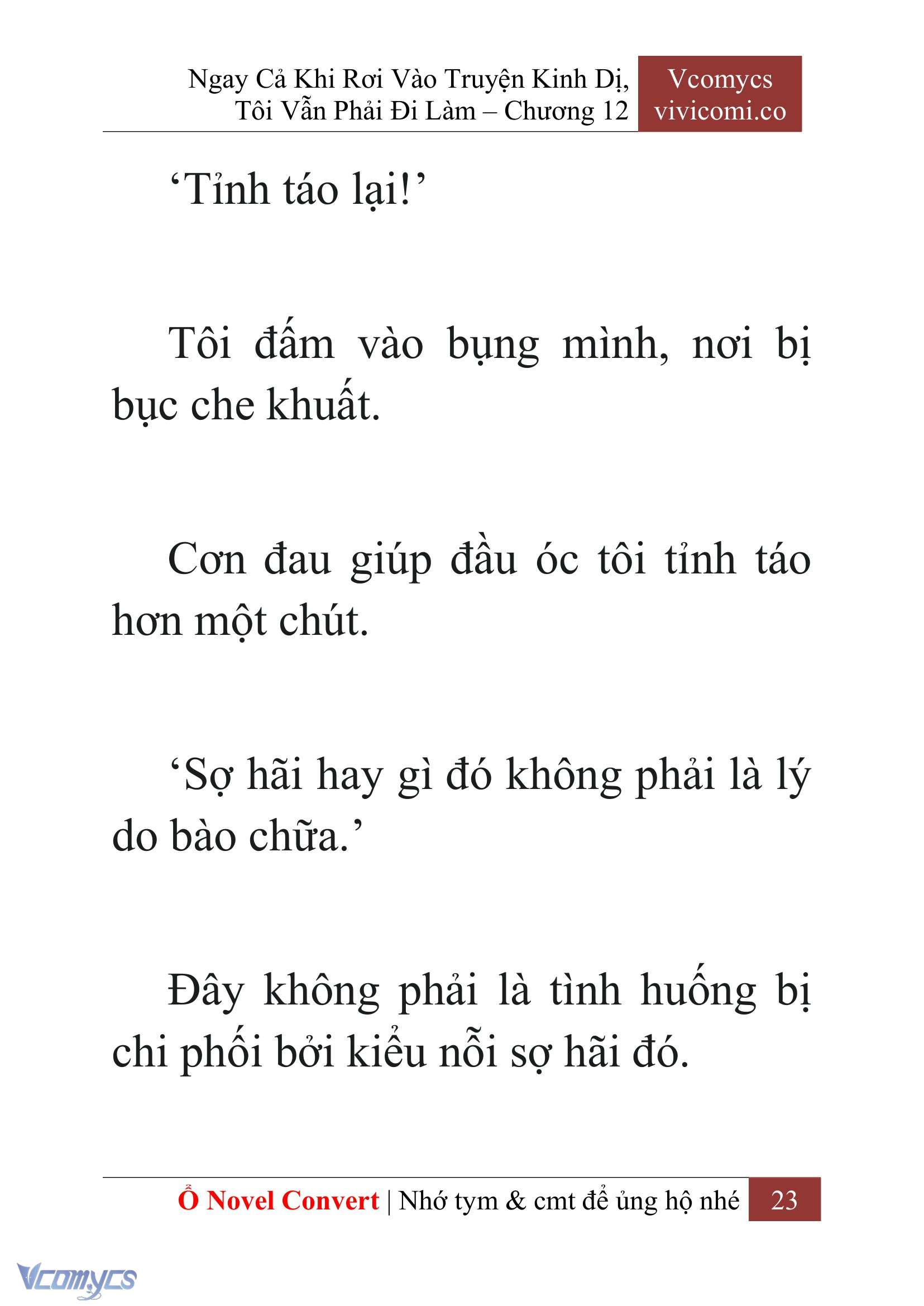 [Novel] Ngay Cả Khi Rơi Vào Truyện Kinh Dị, Tôi Vẫn Phải Đi Làm Chapter 12 - Trang 26