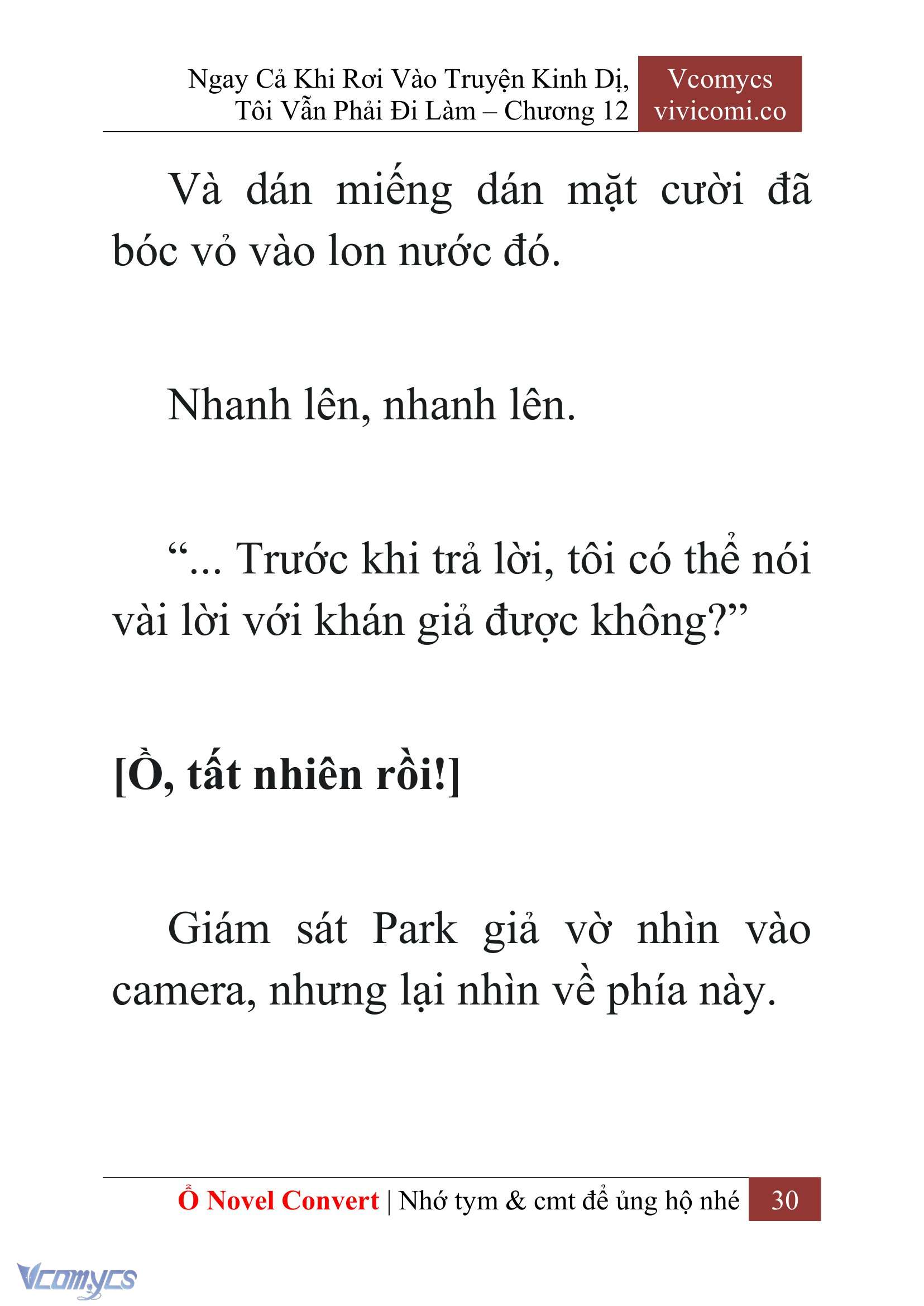 [Novel] Ngay Cả Khi Rơi Vào Truyện Kinh Dị, Tôi Vẫn Phải Đi Làm Chapter 12 - Trang 33