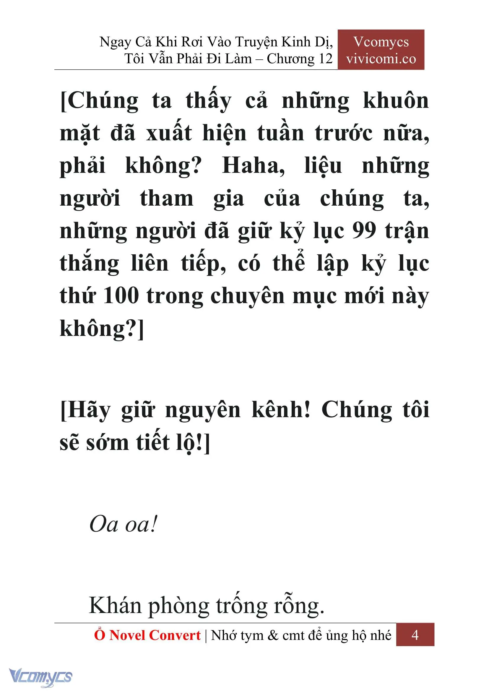 [Novel] Ngay Cả Khi Rơi Vào Truyện Kinh Dị, Tôi Vẫn Phải Đi Làm Chapter 12 - Trang 7