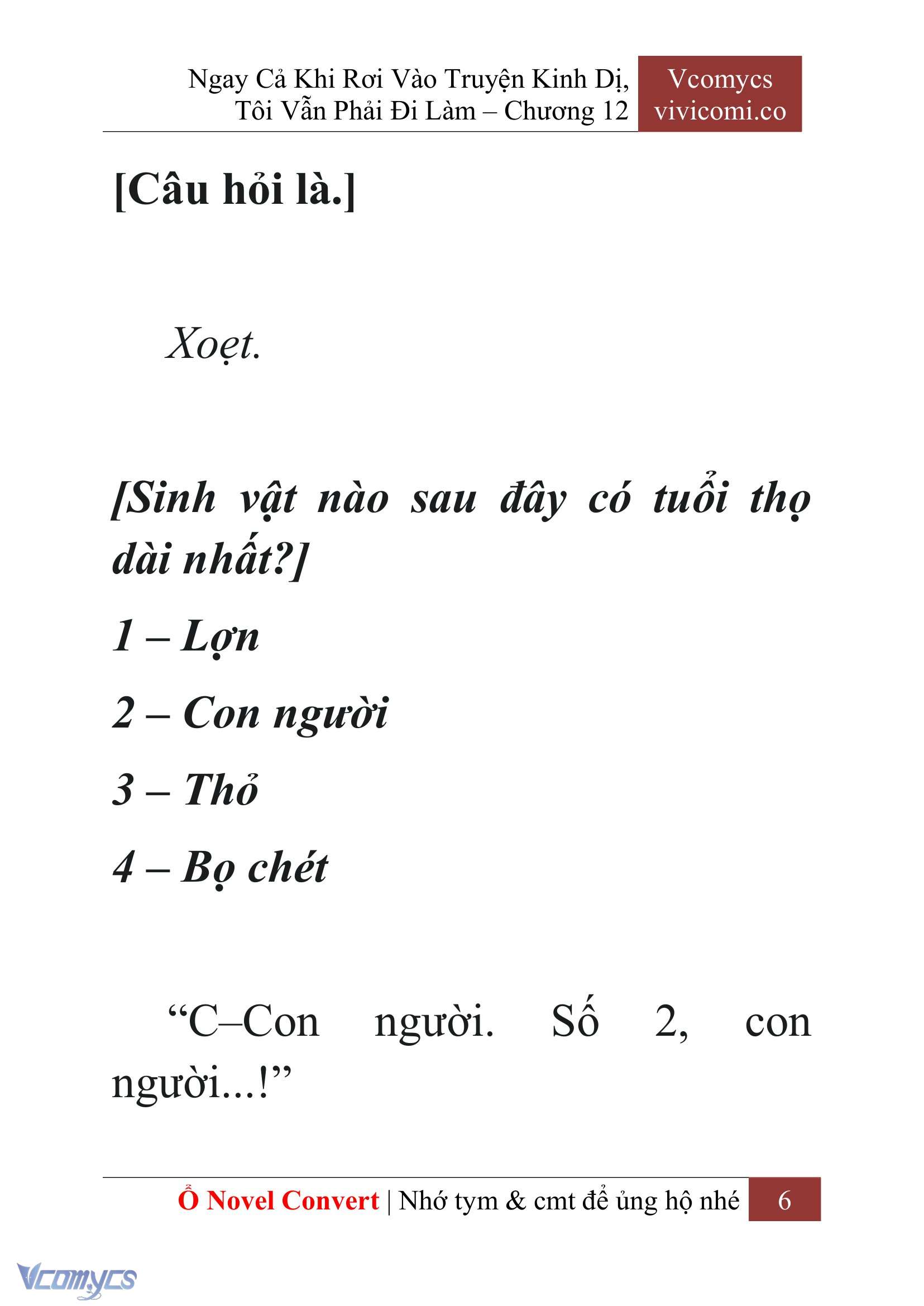 [Novel] Ngay Cả Khi Rơi Vào Truyện Kinh Dị, Tôi Vẫn Phải Đi Làm Chapter 12 - Trang 9