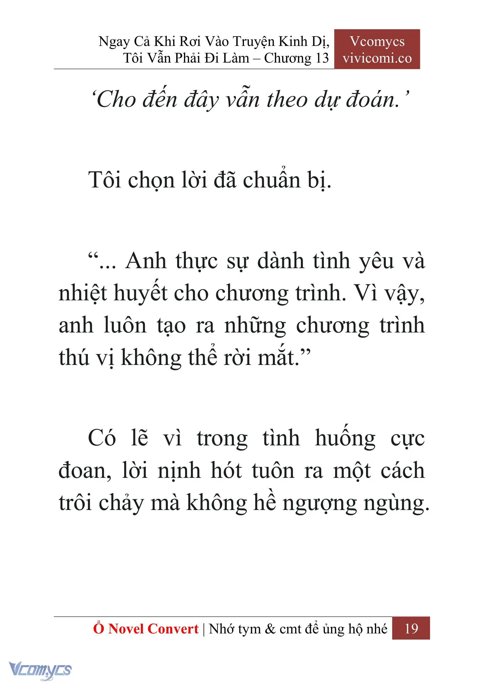 [Novel] Ngay Cả Khi Rơi Vào Truyện Kinh Dị, Tôi Vẫn Phải Đi Làm Chapter 13 - Trang 21
