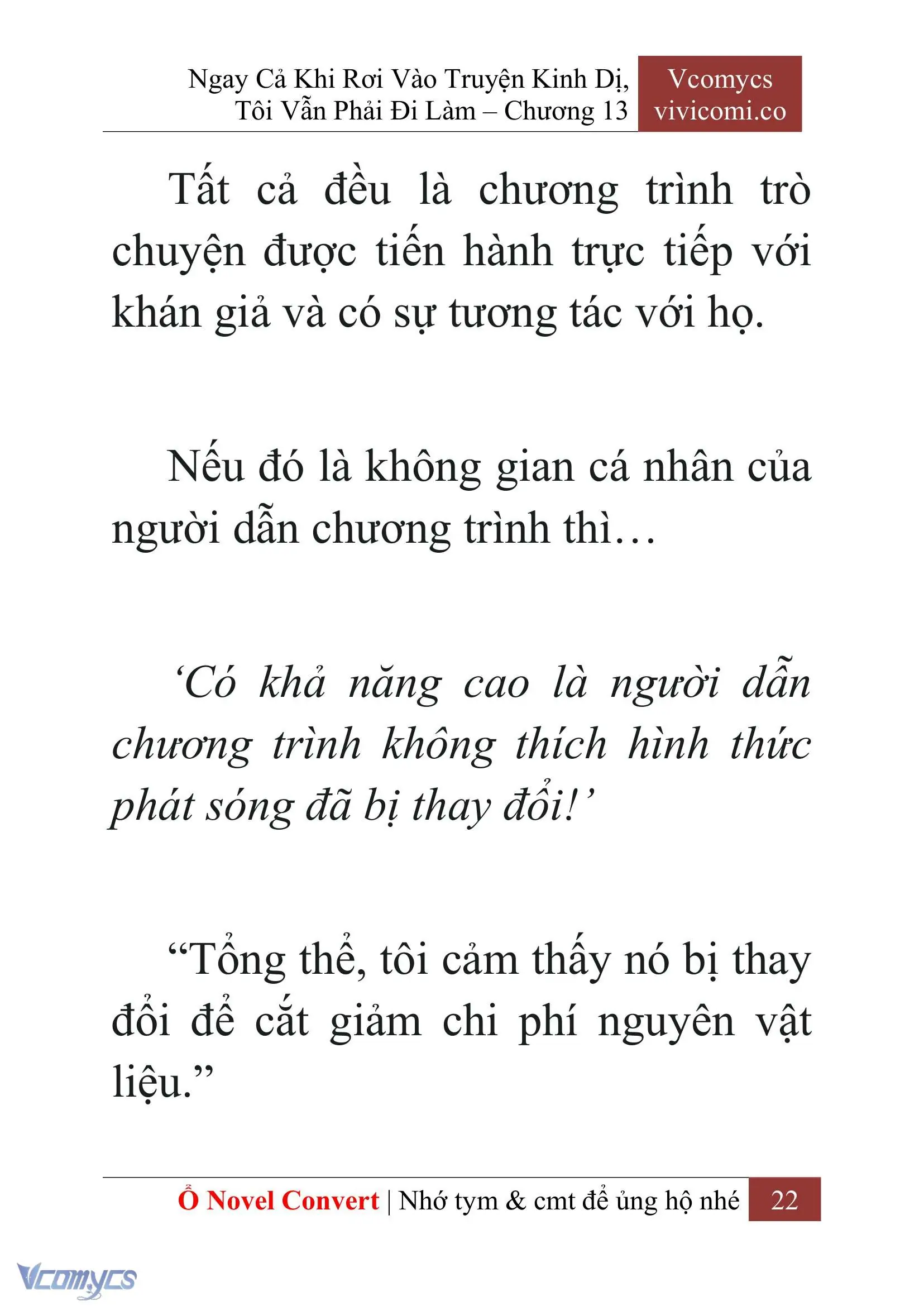 [Novel] Ngay Cả Khi Rơi Vào Truyện Kinh Dị, Tôi Vẫn Phải Đi Làm Chapter 13 - Trang 24