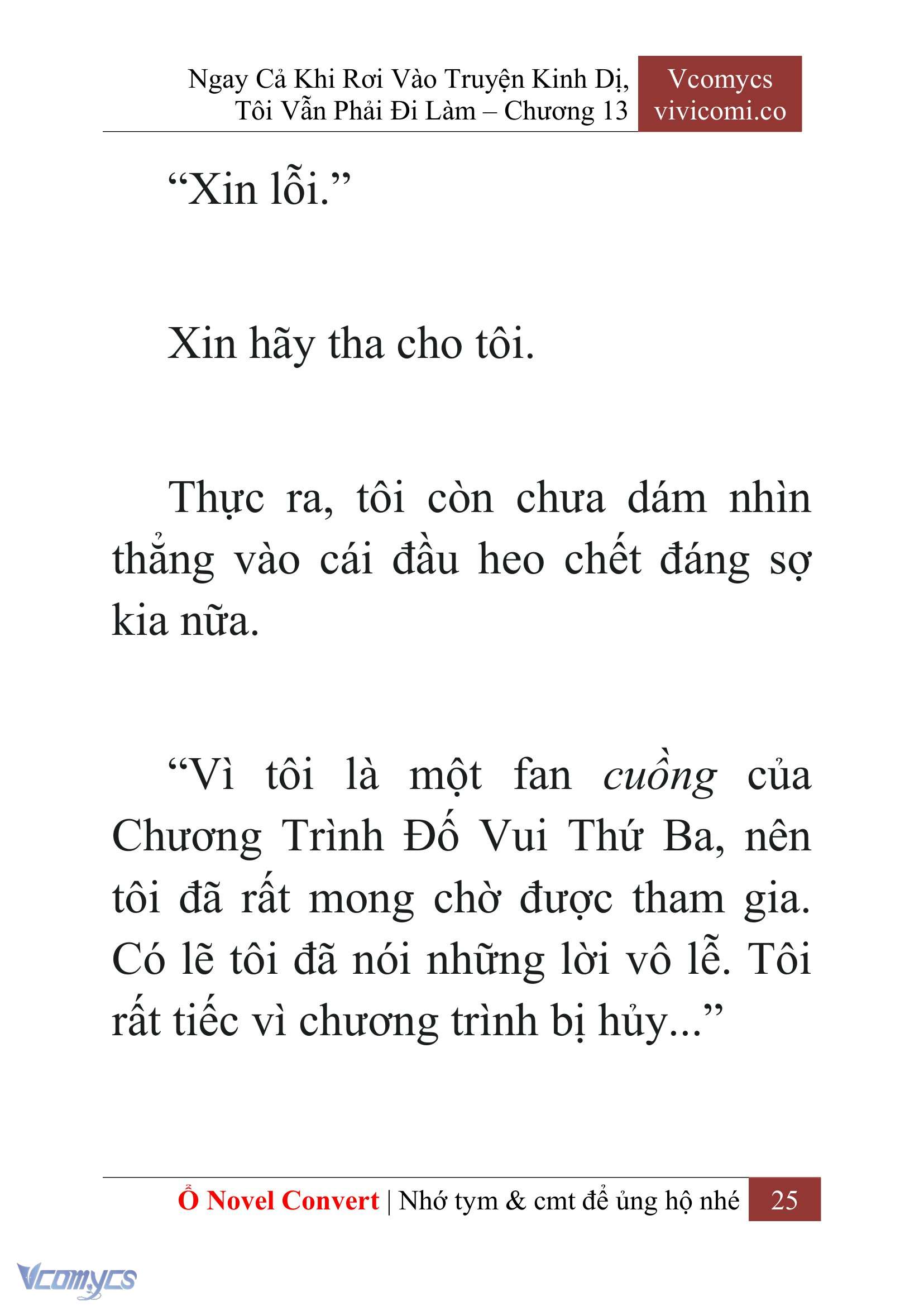[Novel] Ngay Cả Khi Rơi Vào Truyện Kinh Dị, Tôi Vẫn Phải Đi Làm Chapter 13 - Trang 27