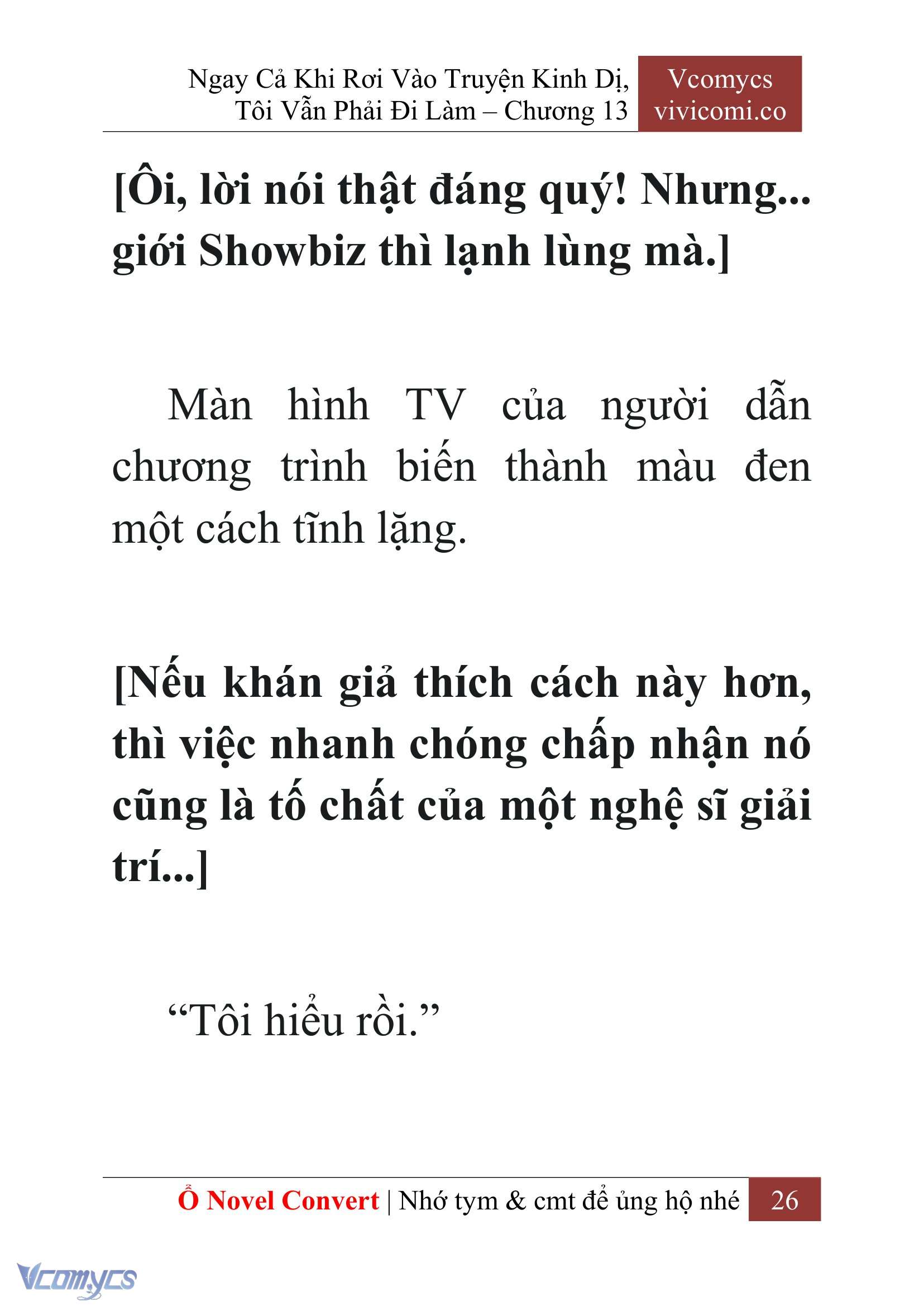 [Novel] Ngay Cả Khi Rơi Vào Truyện Kinh Dị, Tôi Vẫn Phải Đi Làm Chapter 13 - Trang 28