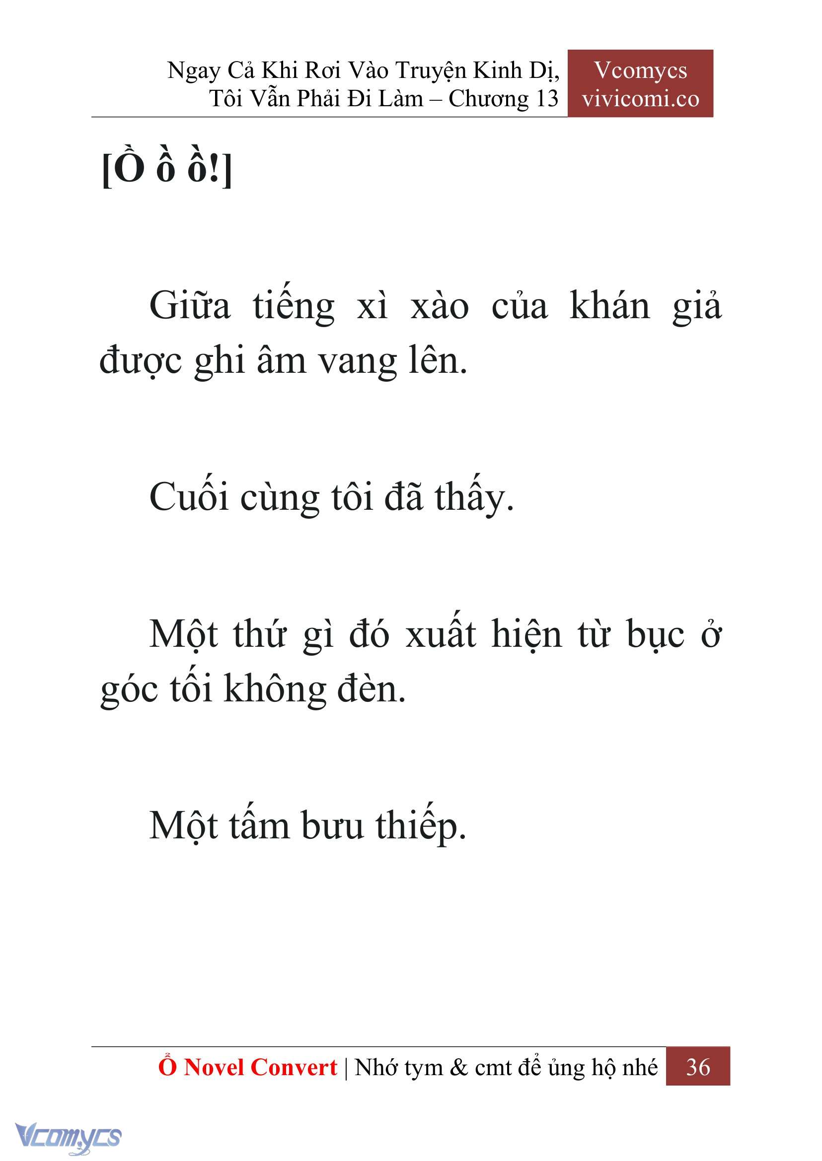 [Novel] Ngay Cả Khi Rơi Vào Truyện Kinh Dị, Tôi Vẫn Phải Đi Làm Chapter 13 - Trang 38