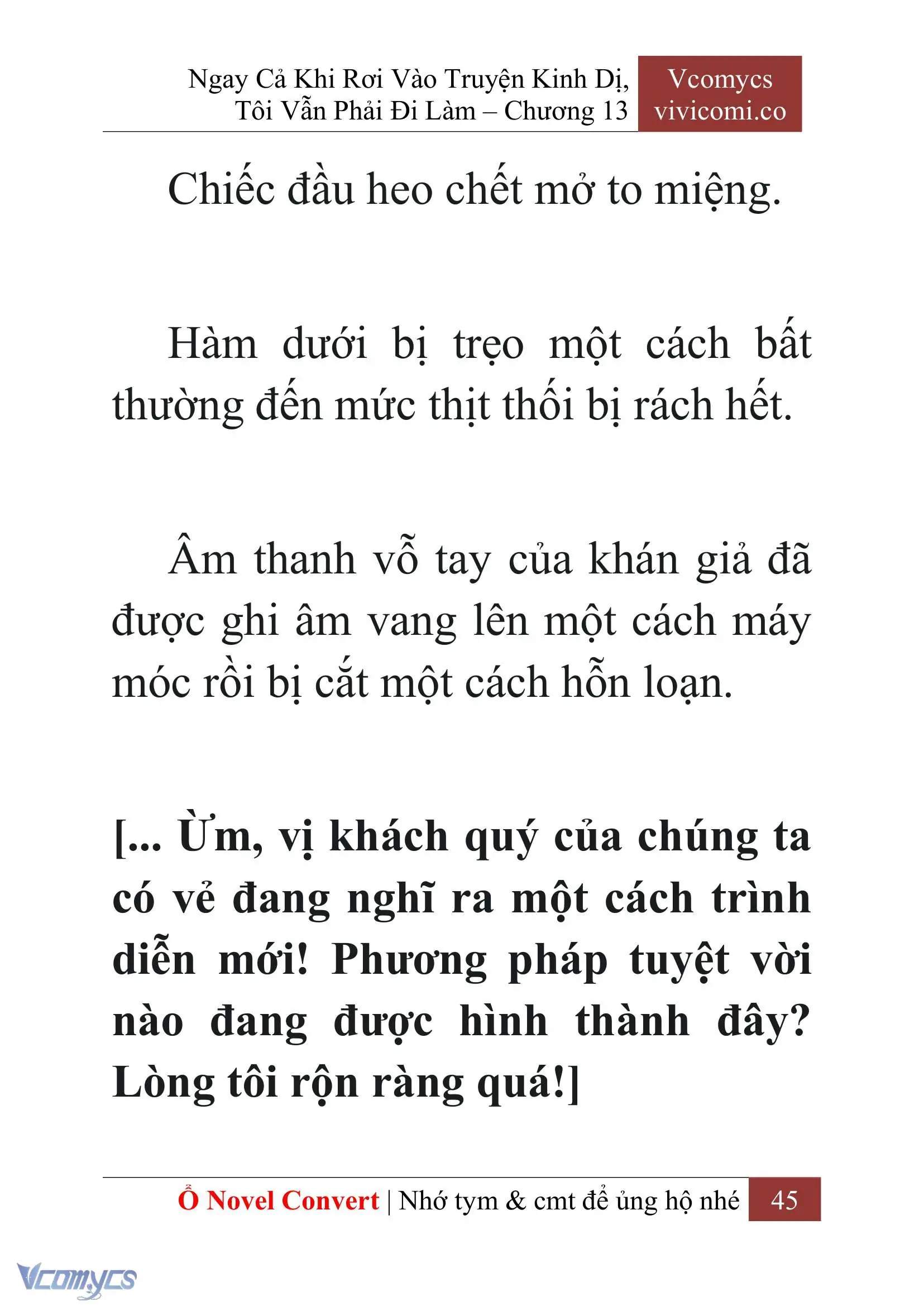 [Novel] Ngay Cả Khi Rơi Vào Truyện Kinh Dị, Tôi Vẫn Phải Đi Làm Chapter 13 - Trang 47