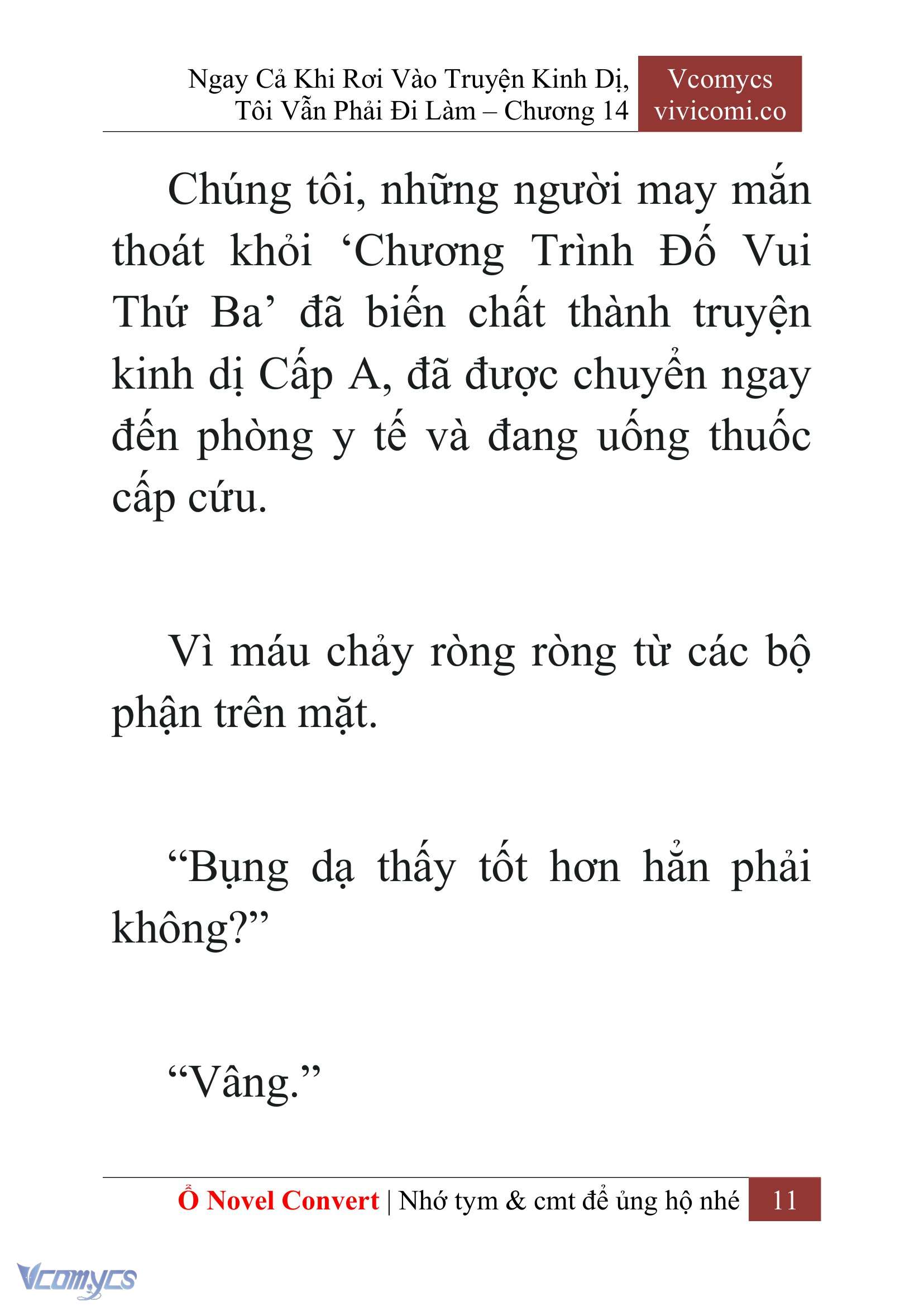 [Novel] Ngay Cả Khi Rơi Vào Truyện Kinh Dị, Tôi Vẫn Phải Đi Làm Chapter 14 - Trang 14