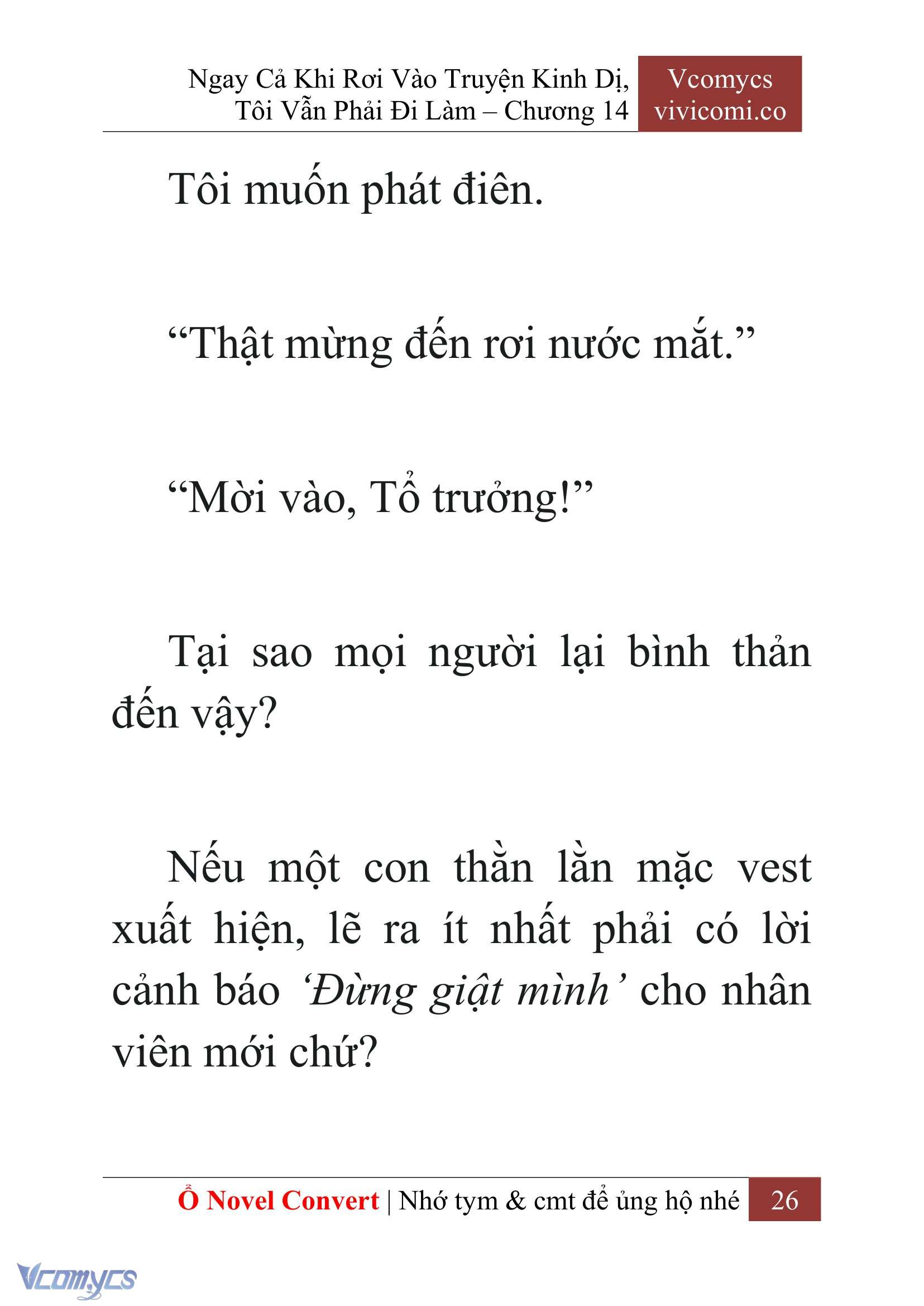 [Novel] Ngay Cả Khi Rơi Vào Truyện Kinh Dị, Tôi Vẫn Phải Đi Làm Chapter 14 - Trang 29