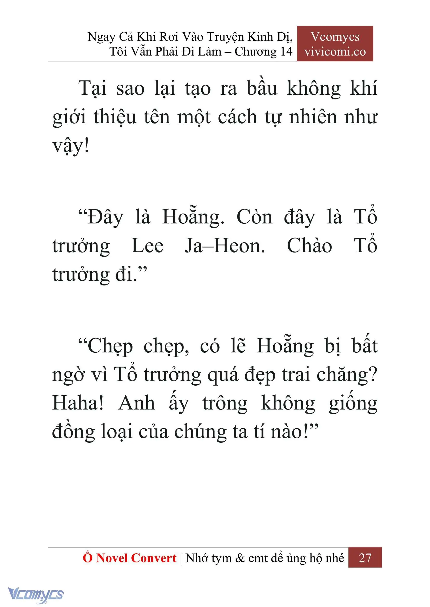 [Novel] Ngay Cả Khi Rơi Vào Truyện Kinh Dị, Tôi Vẫn Phải Đi Làm Chapter 14 - Trang 30