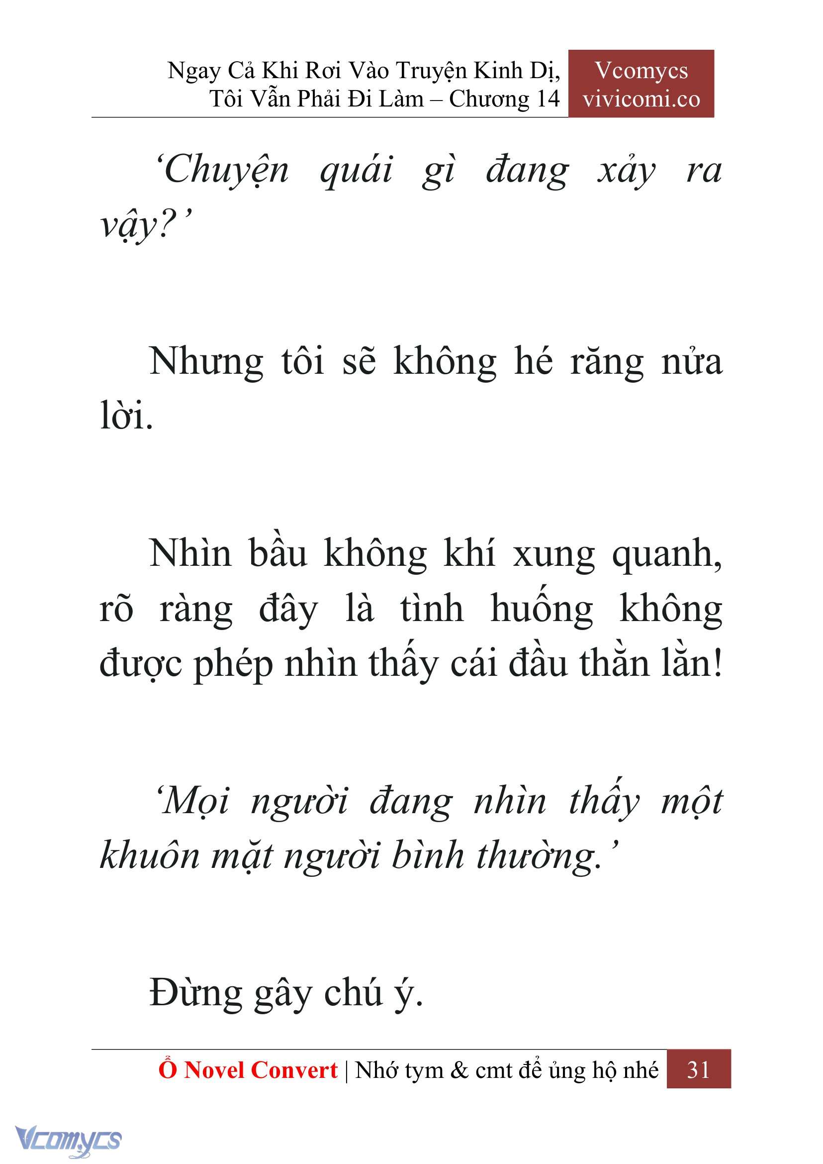 [Novel] Ngay Cả Khi Rơi Vào Truyện Kinh Dị, Tôi Vẫn Phải Đi Làm Chapter 14 - Trang 34