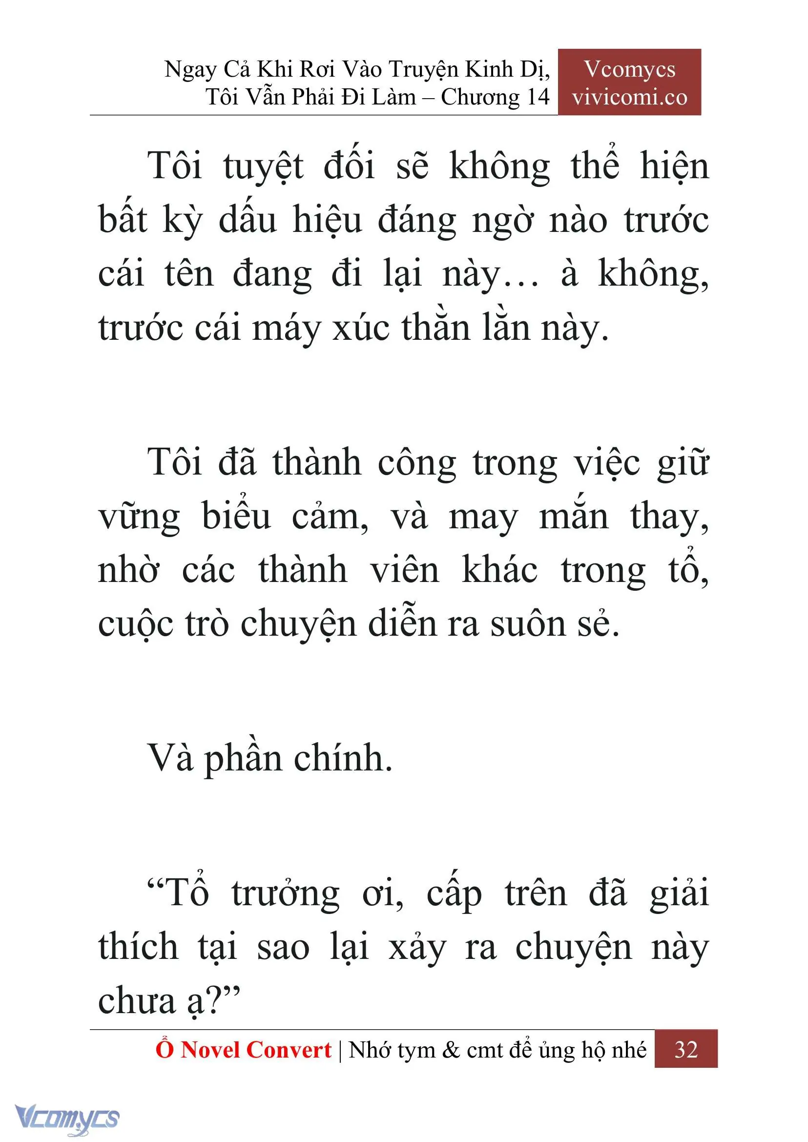 [Novel] Ngay Cả Khi Rơi Vào Truyện Kinh Dị, Tôi Vẫn Phải Đi Làm Chapter 14 - Trang 35