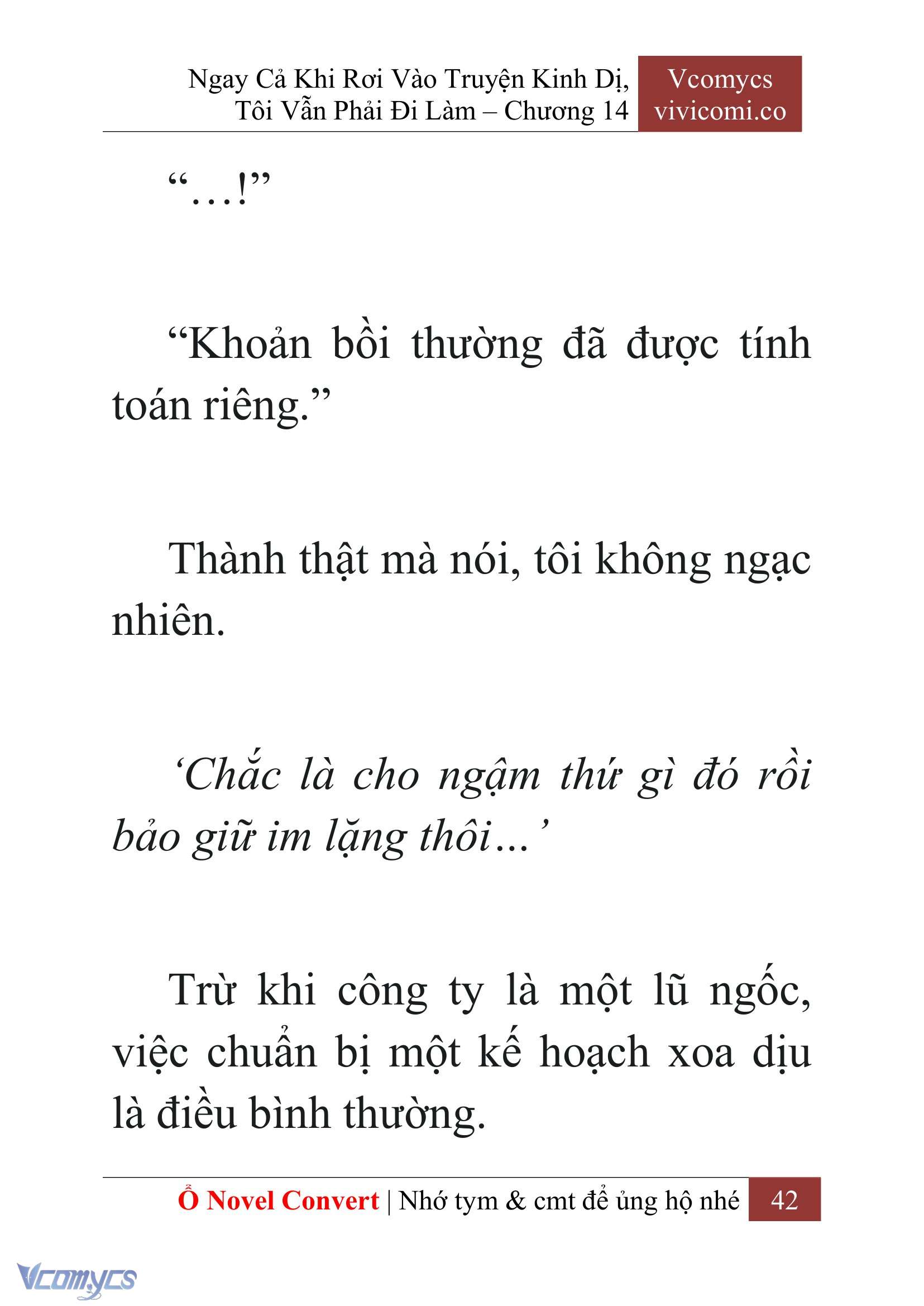 [Novel] Ngay Cả Khi Rơi Vào Truyện Kinh Dị, Tôi Vẫn Phải Đi Làm Chapter 14 - Trang 45
